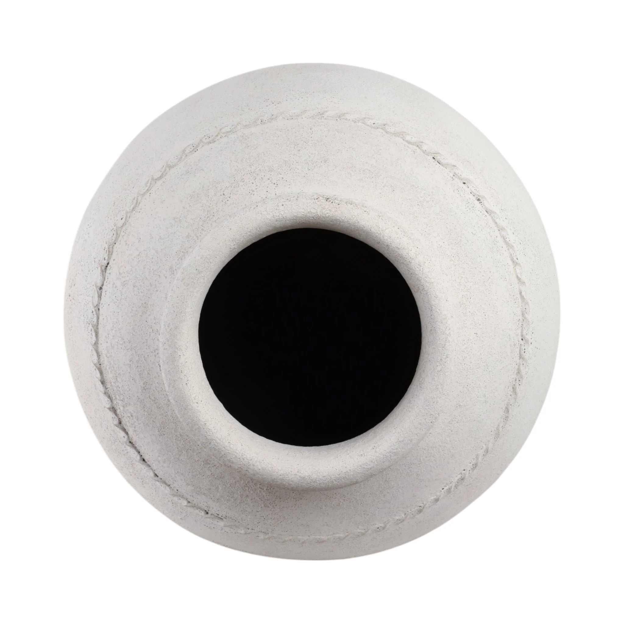 30" Terracotta Floor Vase, Ivory - Image 6
