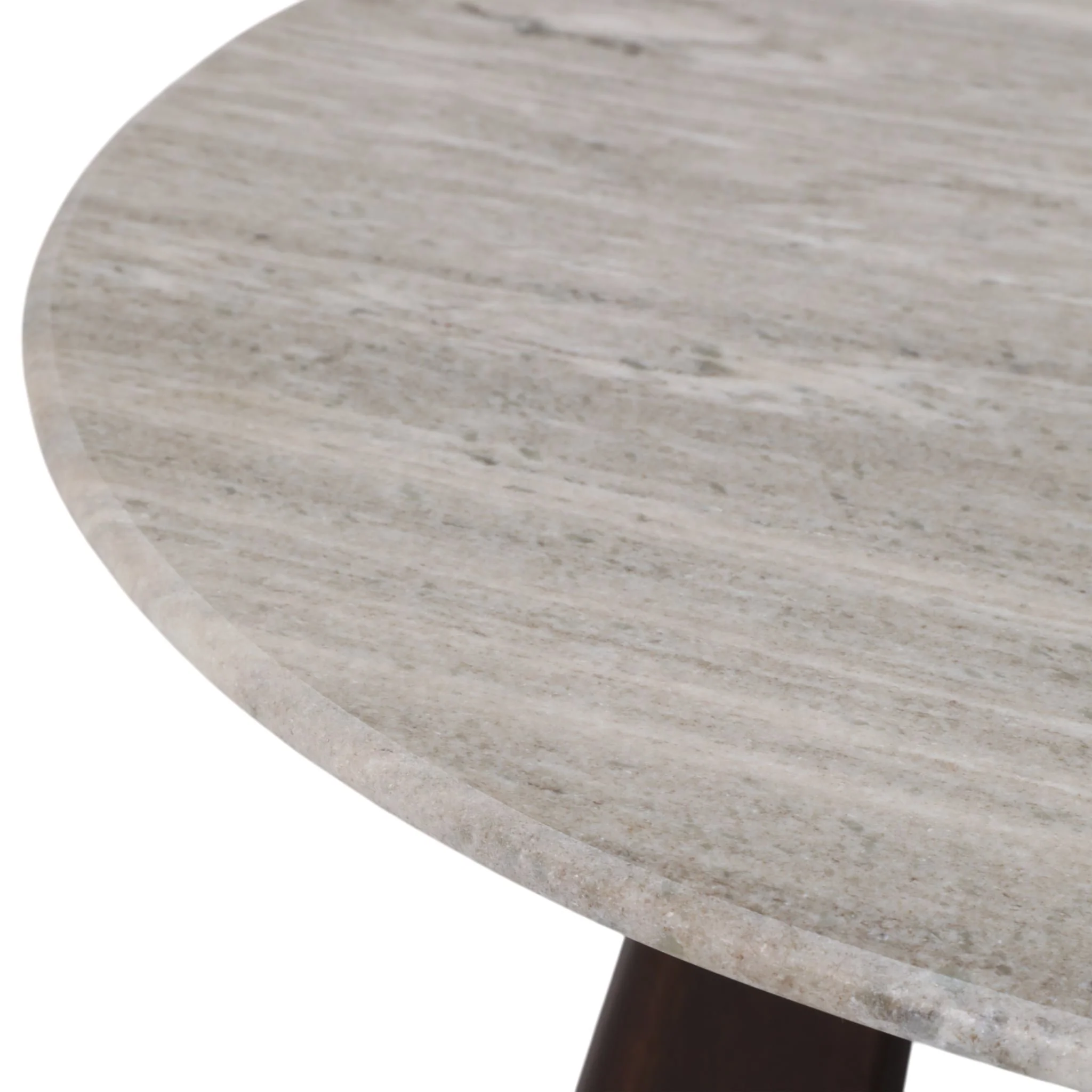 30x17" Marble Top Cofee Table, Beige/brown - Image 6