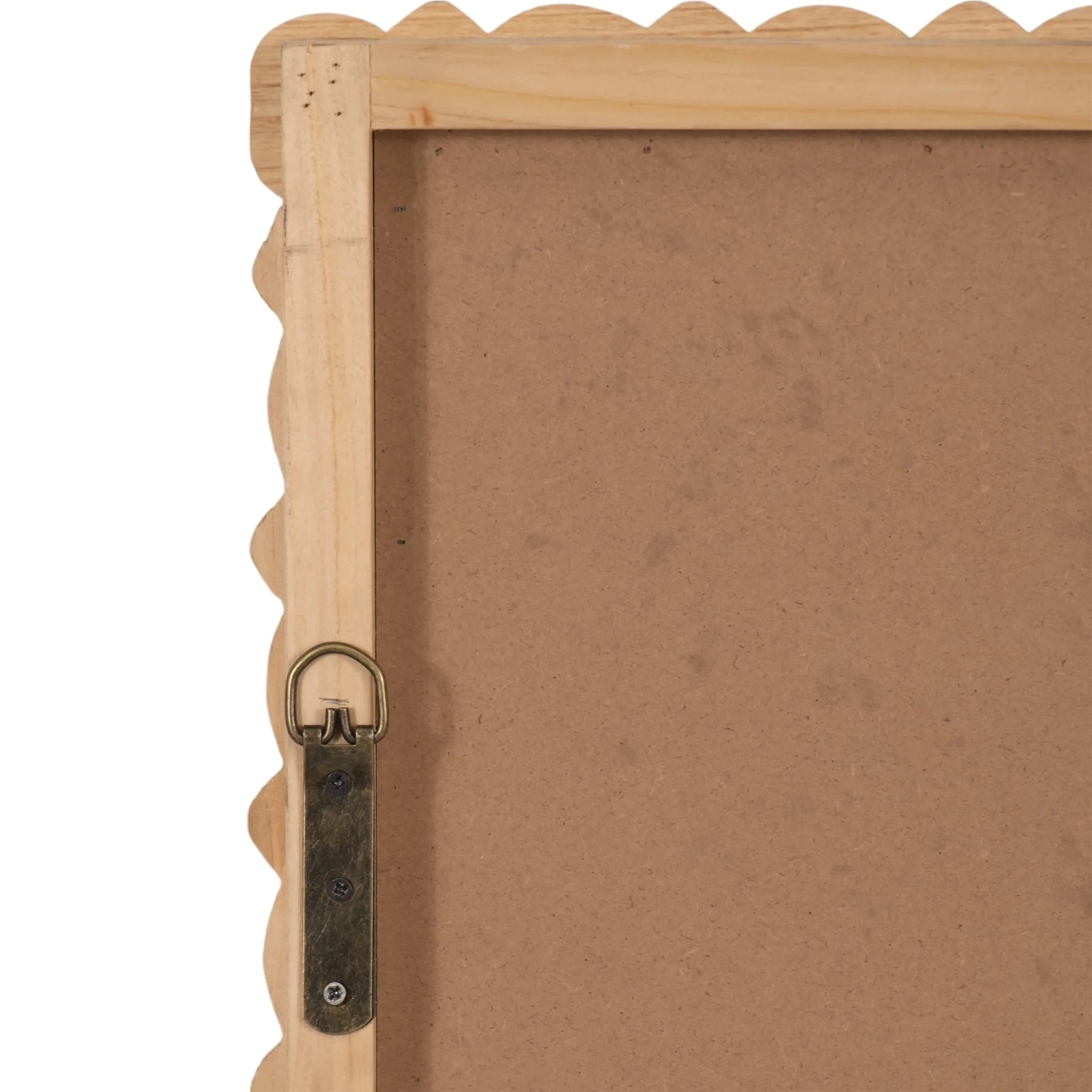 30x44 Carved Wood Mirror, Natural - Image 5
