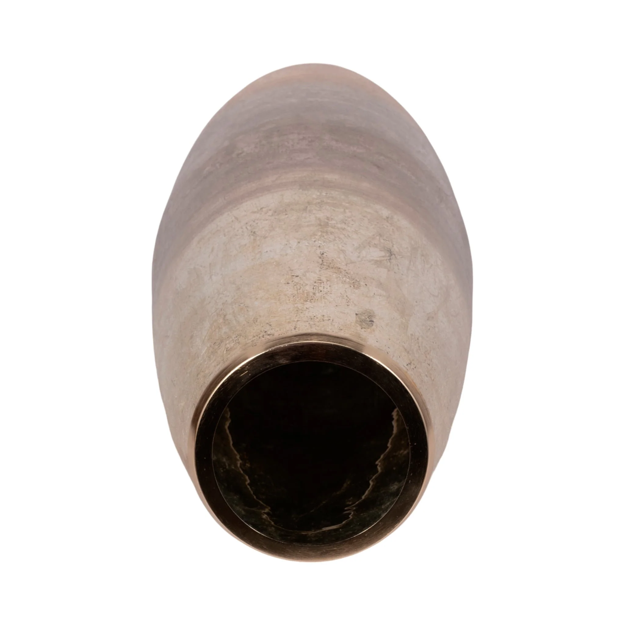 31" Curved Glass Vase Metallic Ombre Finish, Multi - Image 5