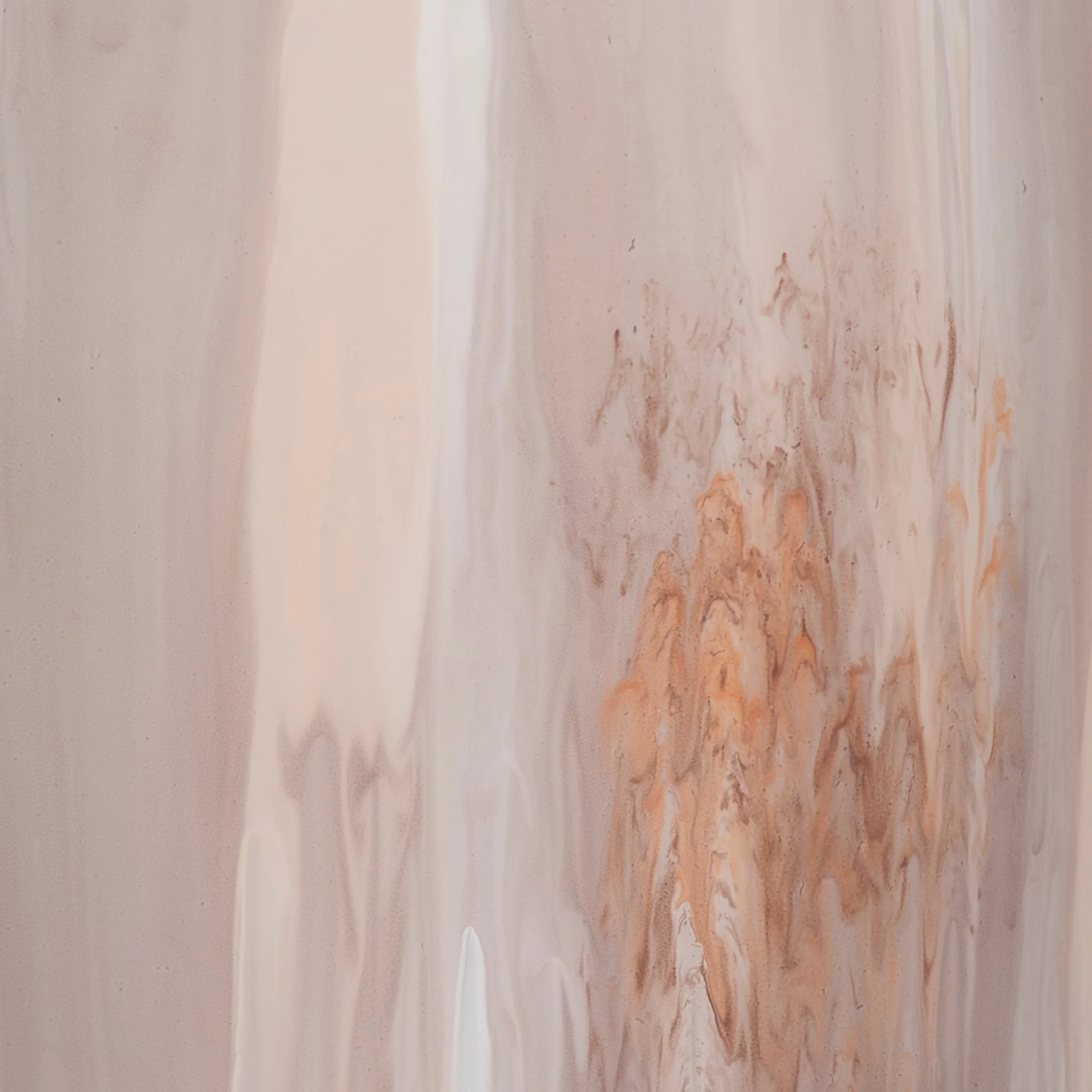 31" Curved Glass Vase Opal Finish, Ivory Multi - Image 4