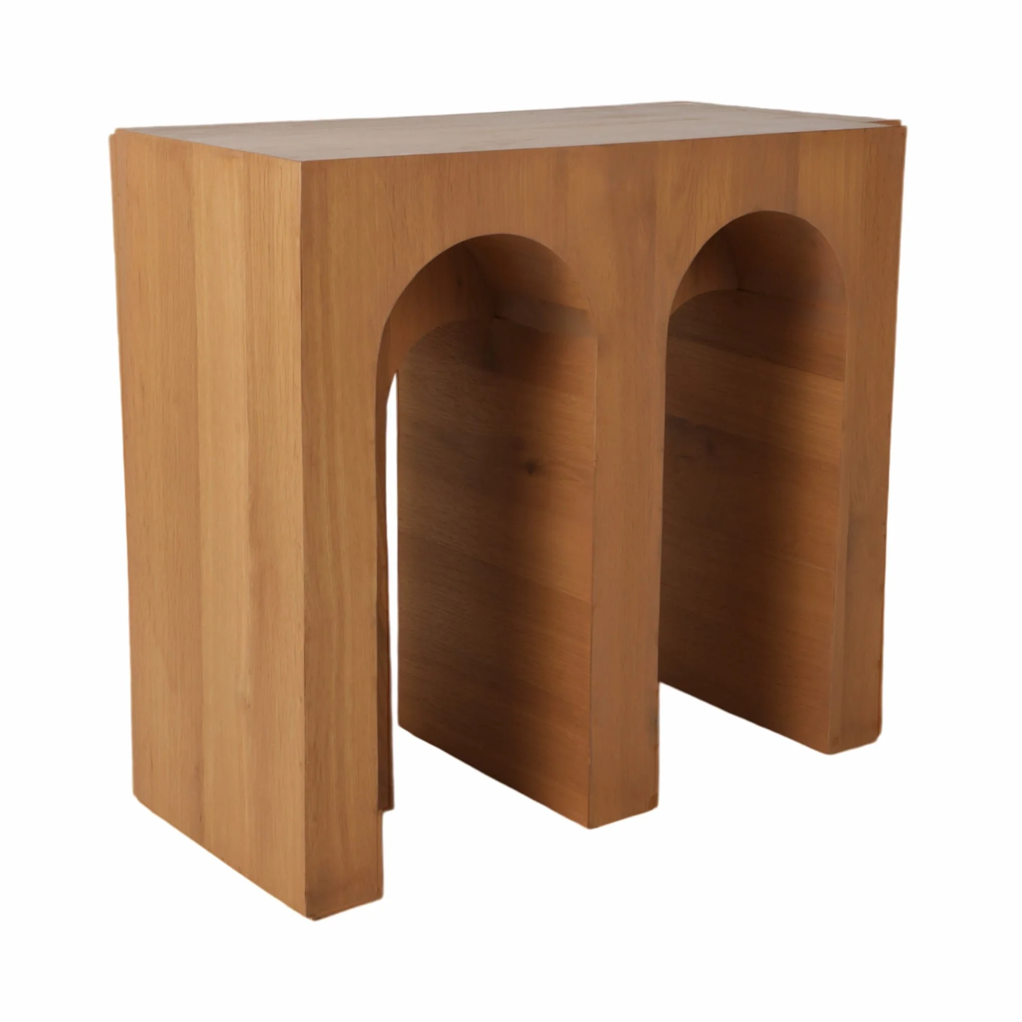 31" Double Arch Accent Table, Natural - Image 2