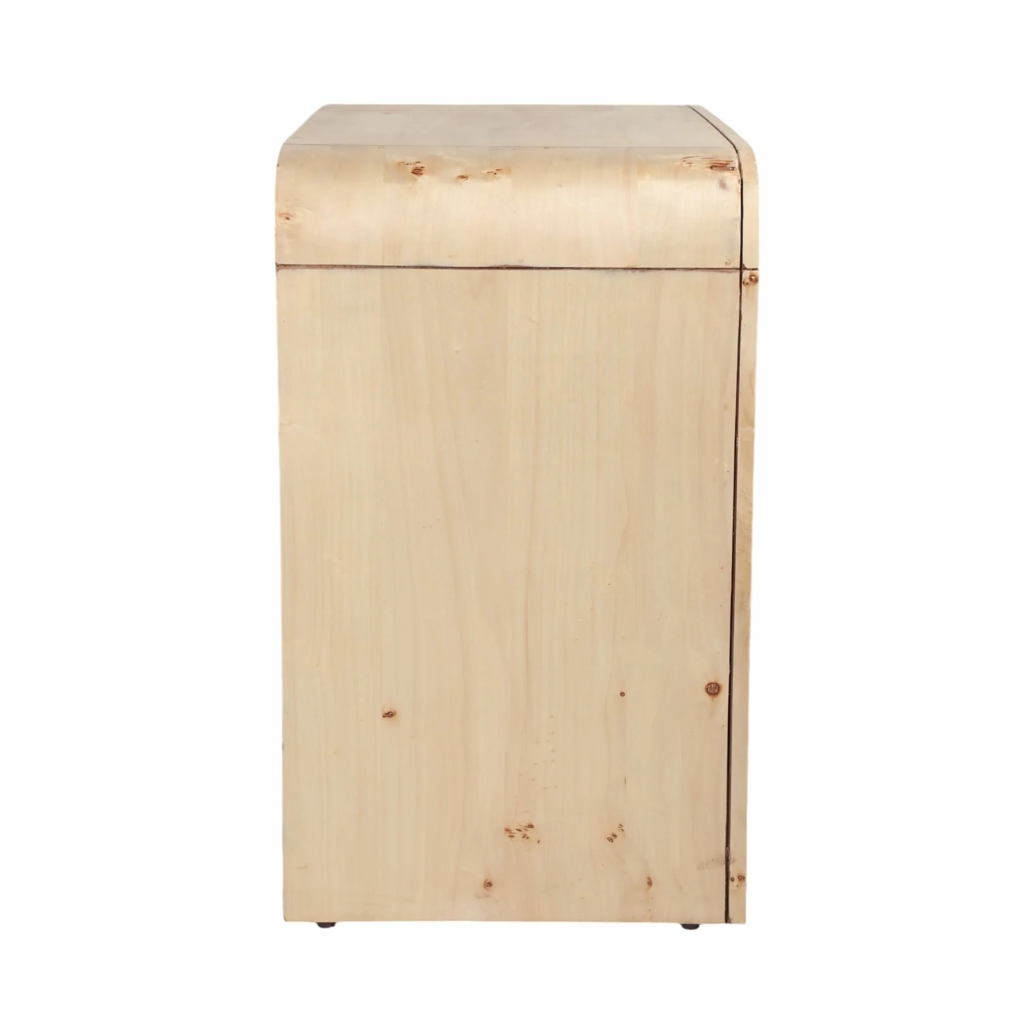 32" Burl Wood Cabinet, Natural - Image 3