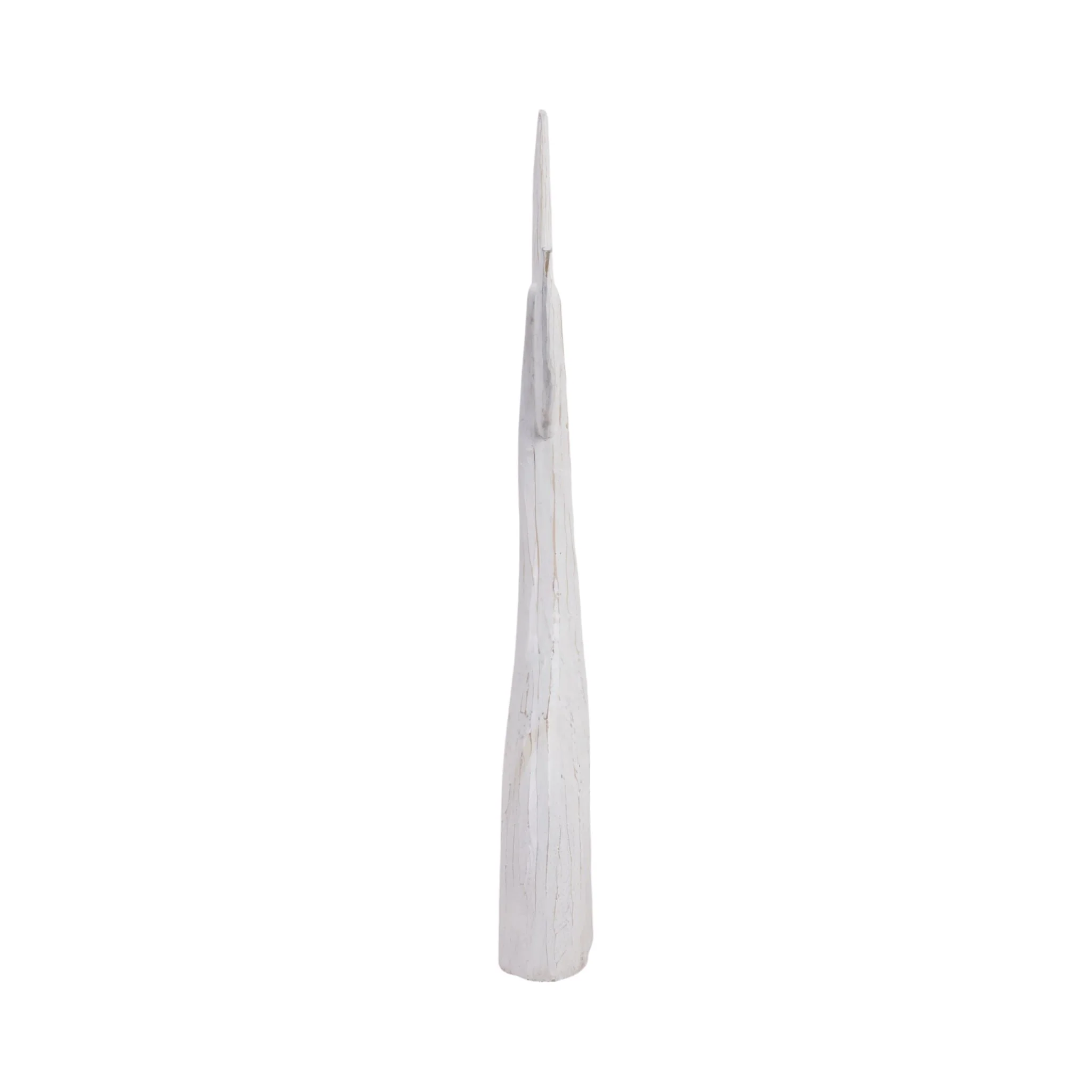 32" Wood Whale Tail Decor, Wht - Image 3
