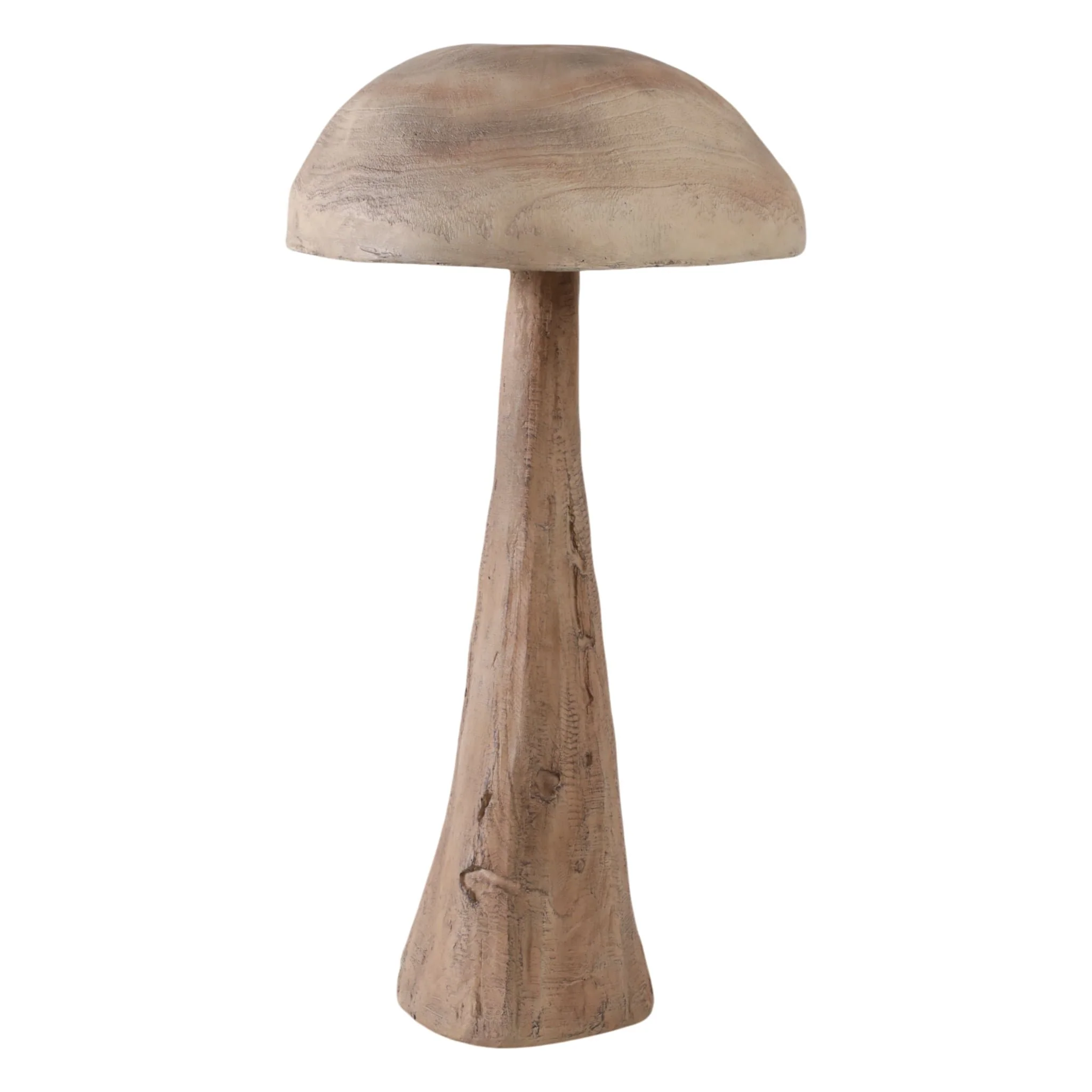 32x17" Mushroom With Wood Grain, Brown - Image 2