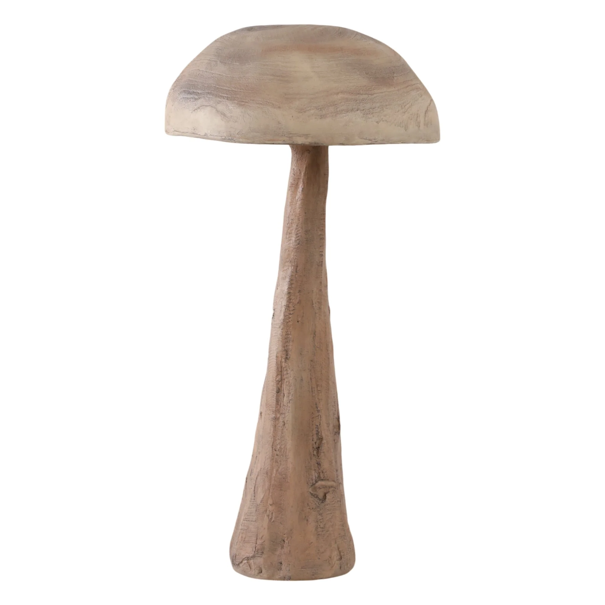 32x17" Mushroom With Wood Grain, Brown - Image 3