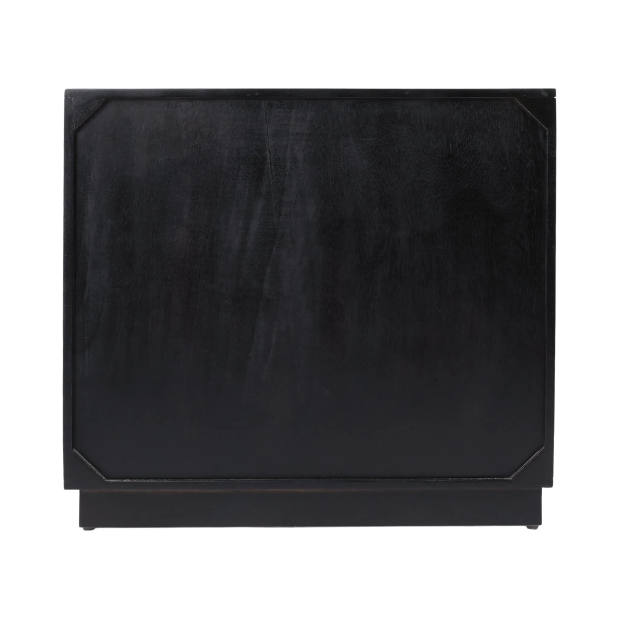 32x30" Half Circle 2-door Cabinet, Black - Image 4