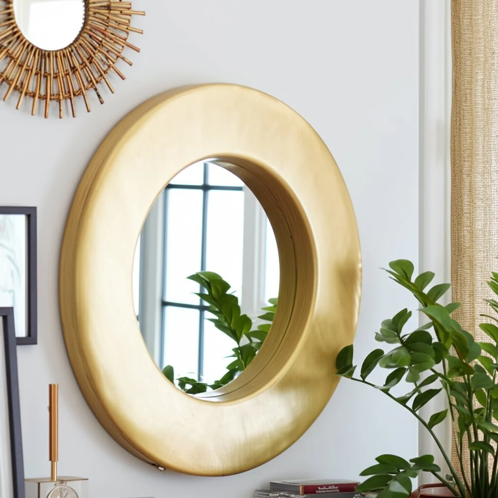 32x32, Gold Disc Mirror - Image 10