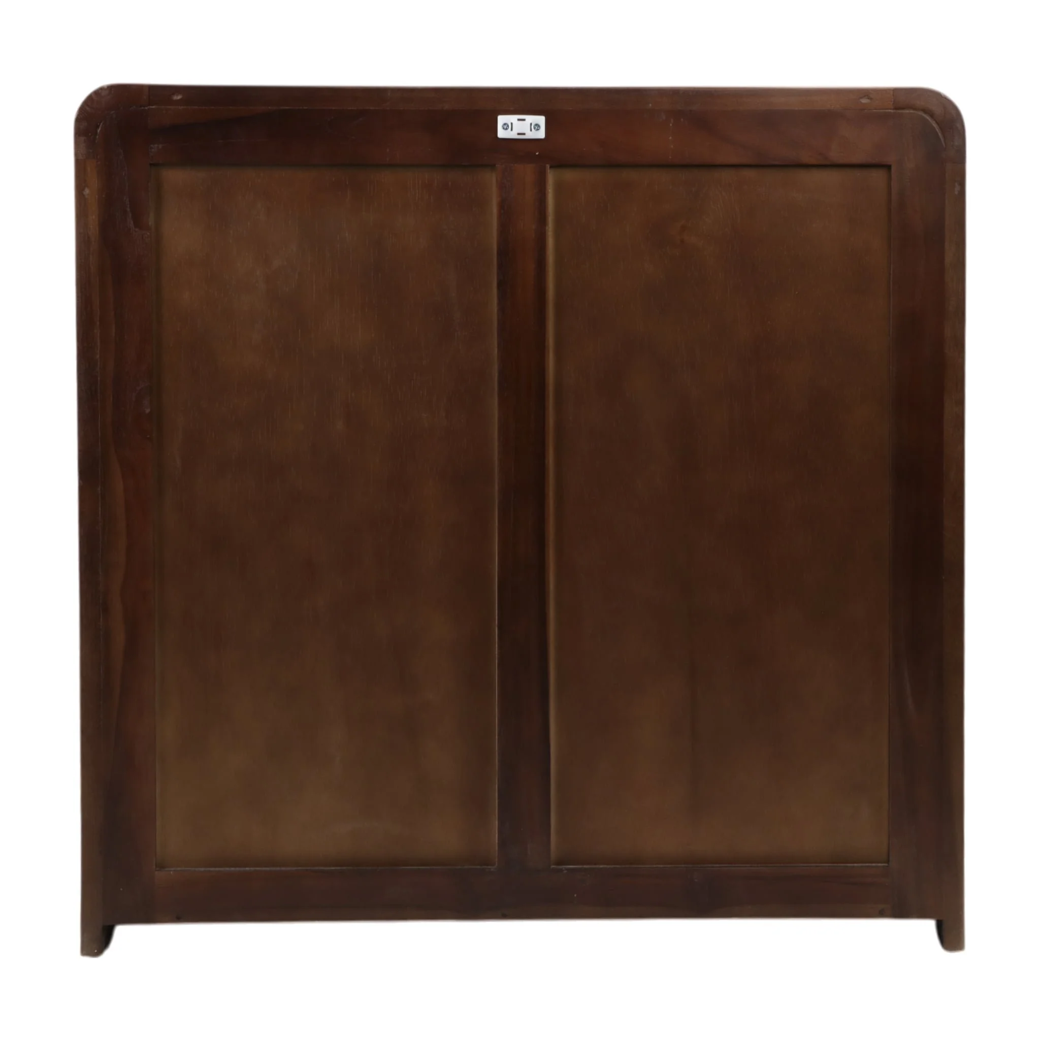 33" Teakwood Geo Detail 2-door Cabinet, Natural - Image 4