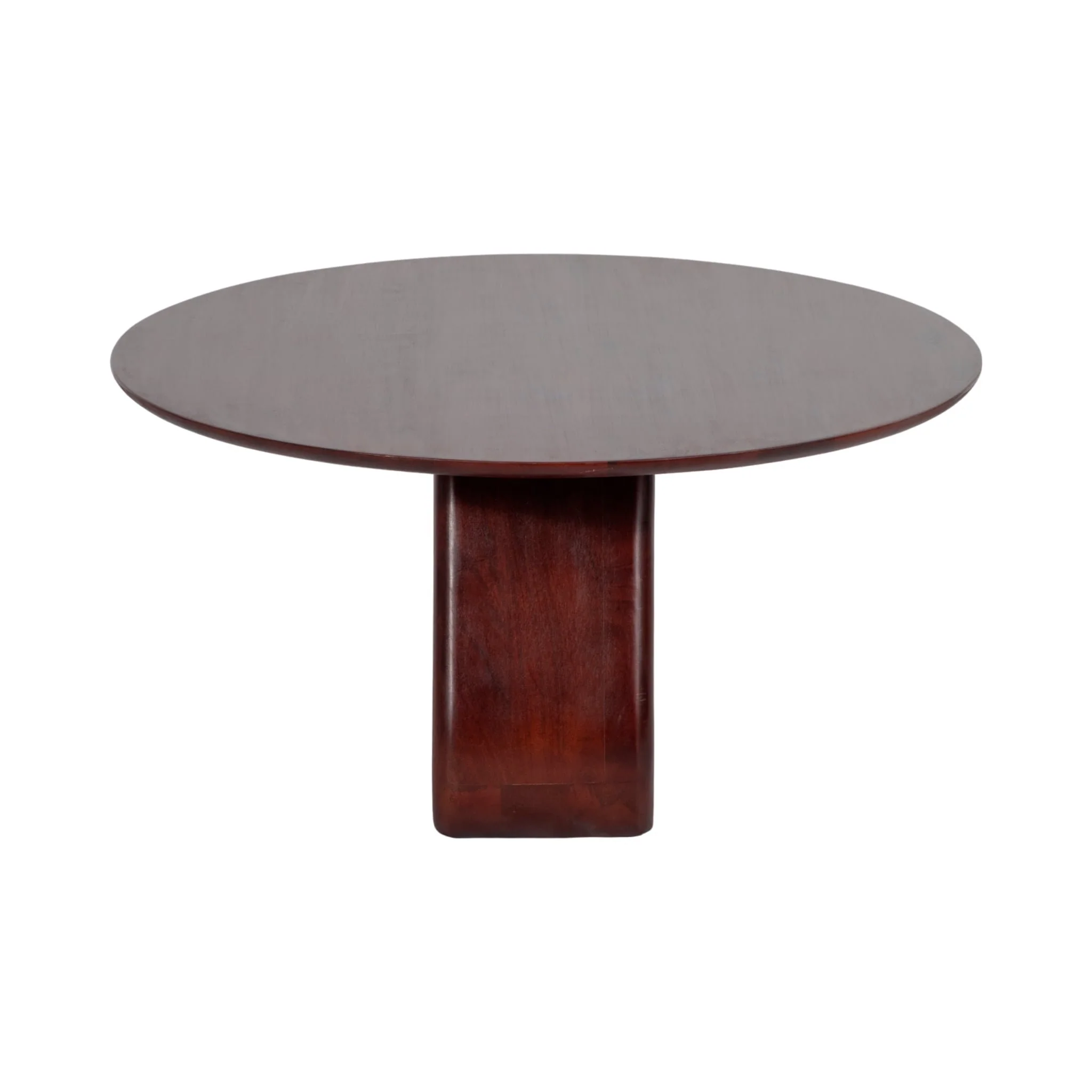34" Cut-out Base Coffee Table, Walnut - Image 3
