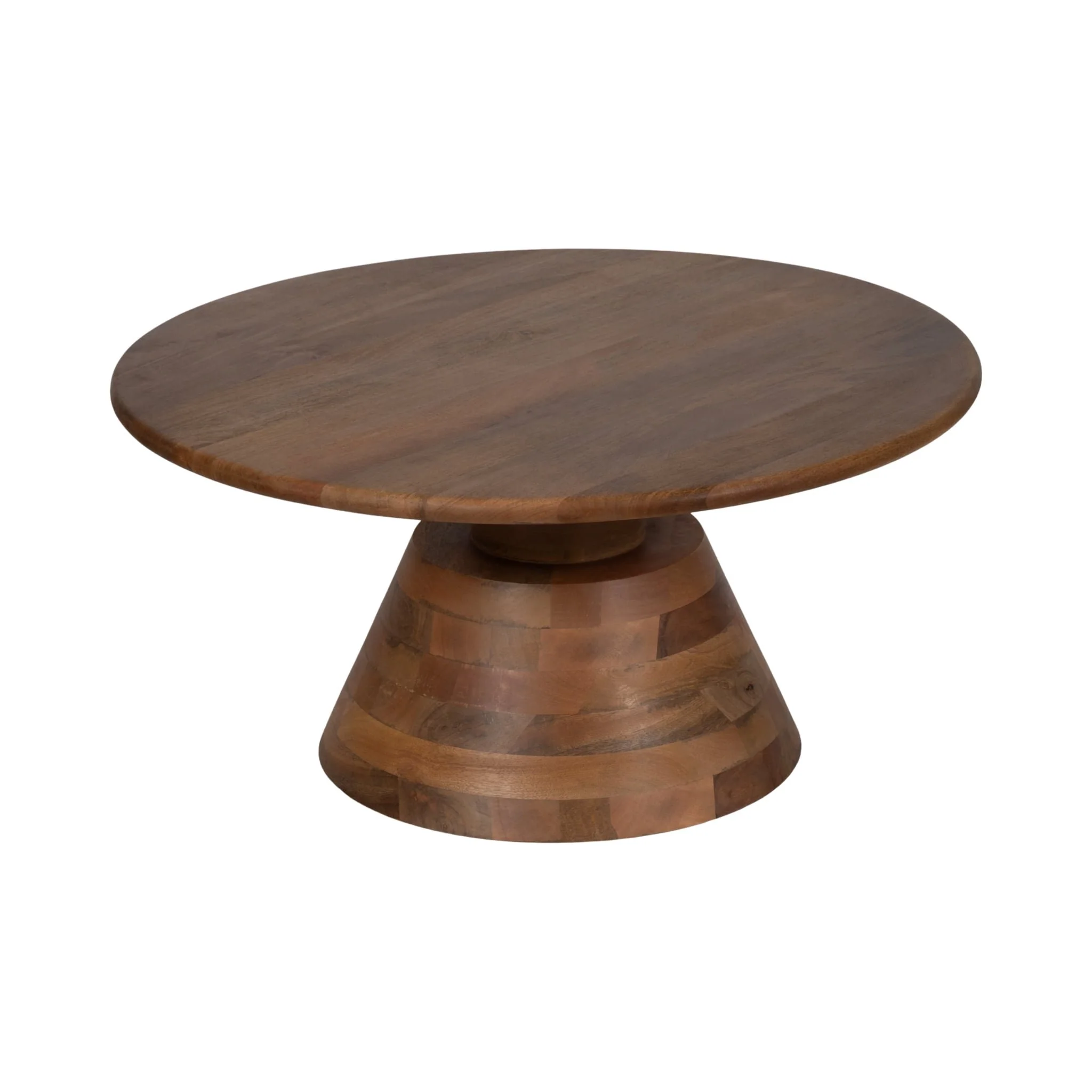 34" Tapered Wood Coffee Table, Natural - Image 2