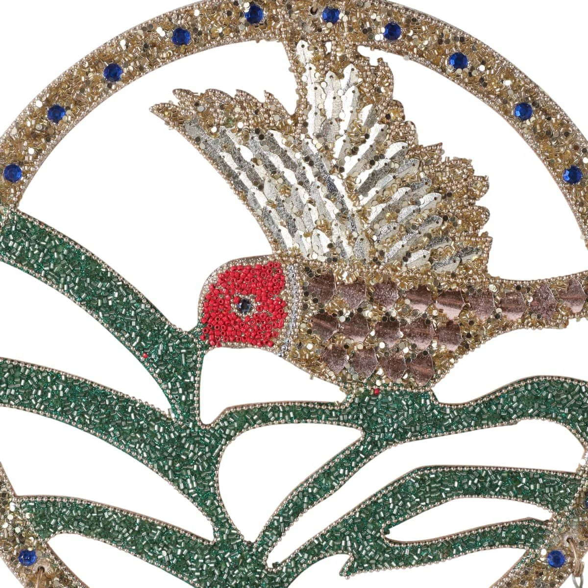 35x12" Beaded Mosaic Hummingbird Chime, Multi - Image 4
