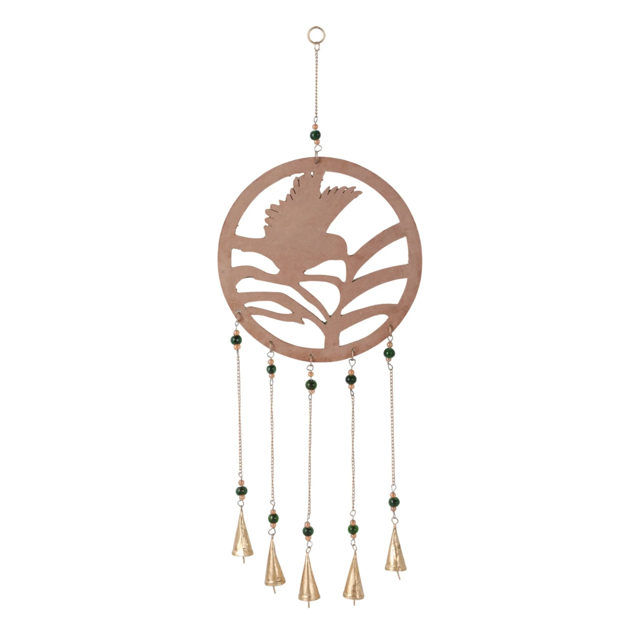 35x12" Beaded Mosaic Hummingbird Chime, Multi - Image 6