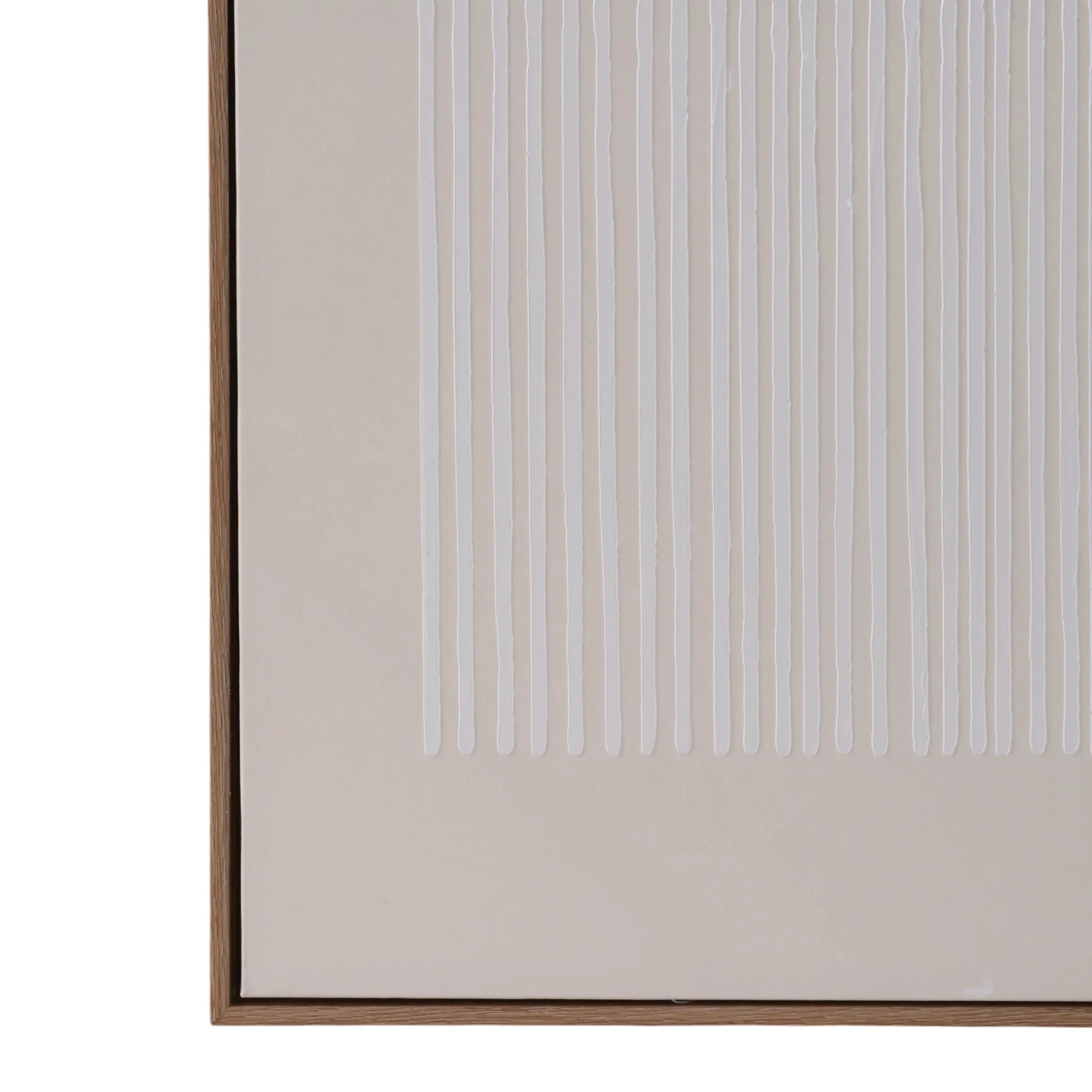 36x48 Textured Dots & Lines Wall Art, Ivory/white - Image 4