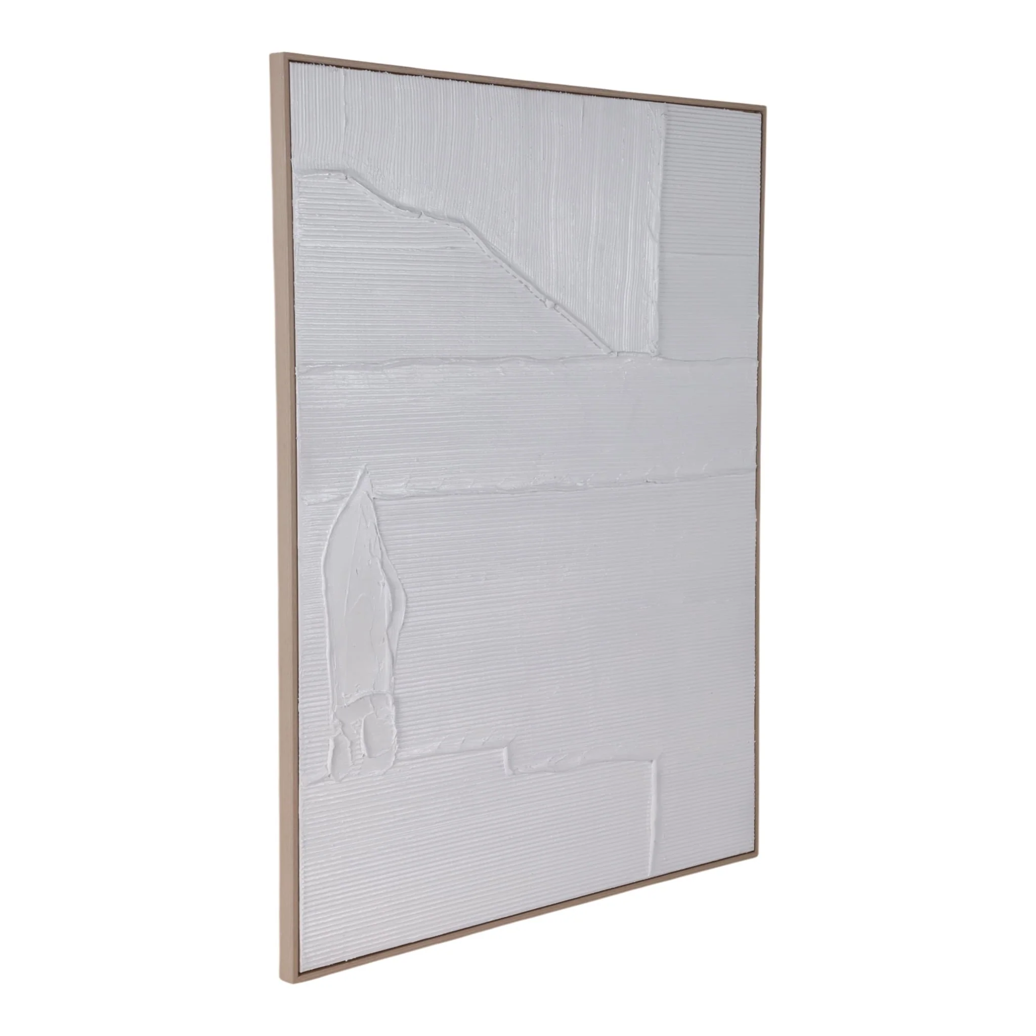 36x48 Textured Lines Wall Art, White - Image 2