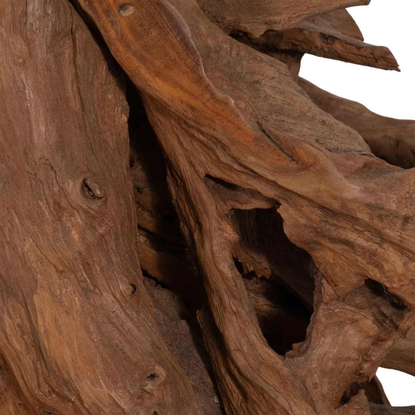 37" Teak Wood Horse Head, Natural - Image 6