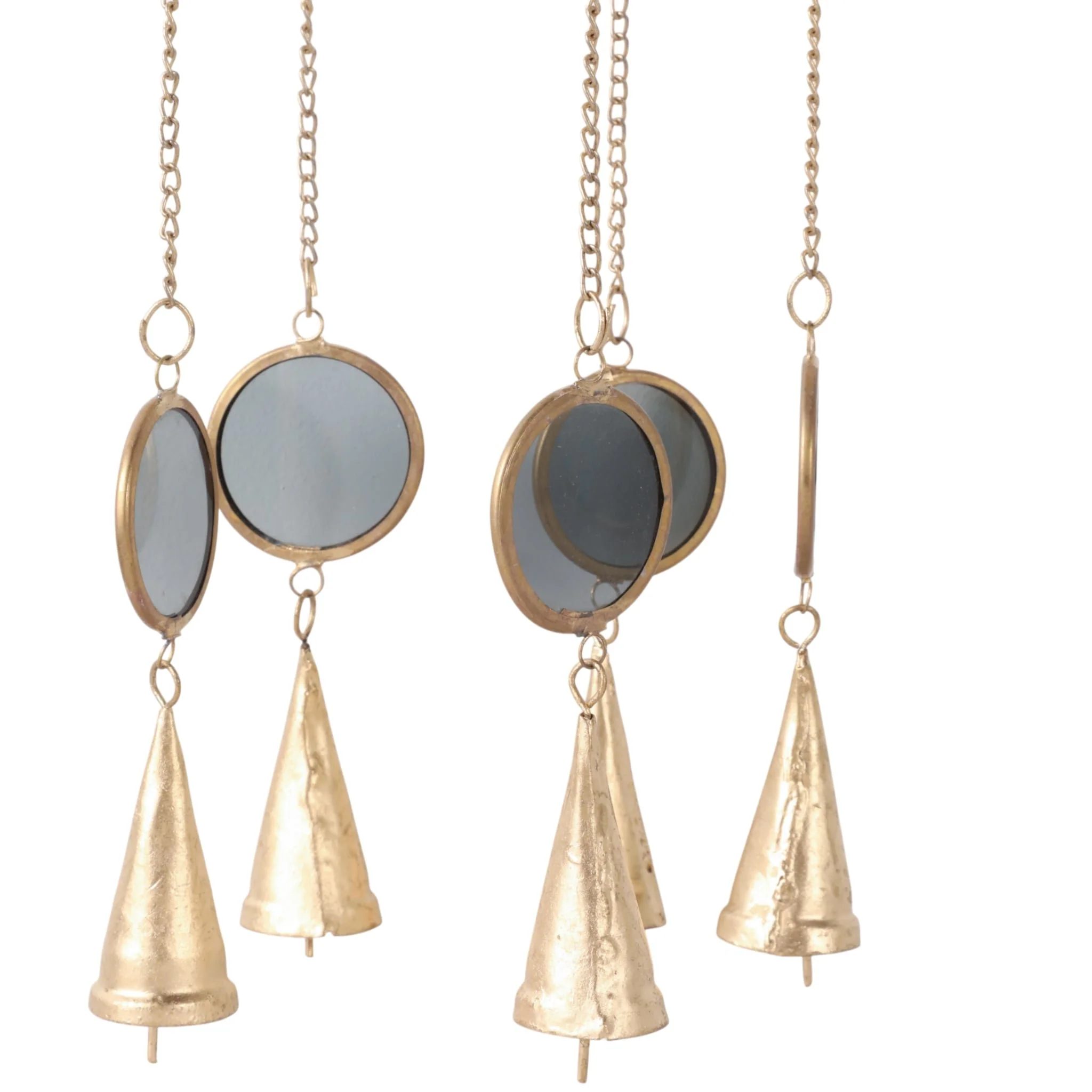 37x6" Modern Glass Discs Chime, Blue/green - Image 6