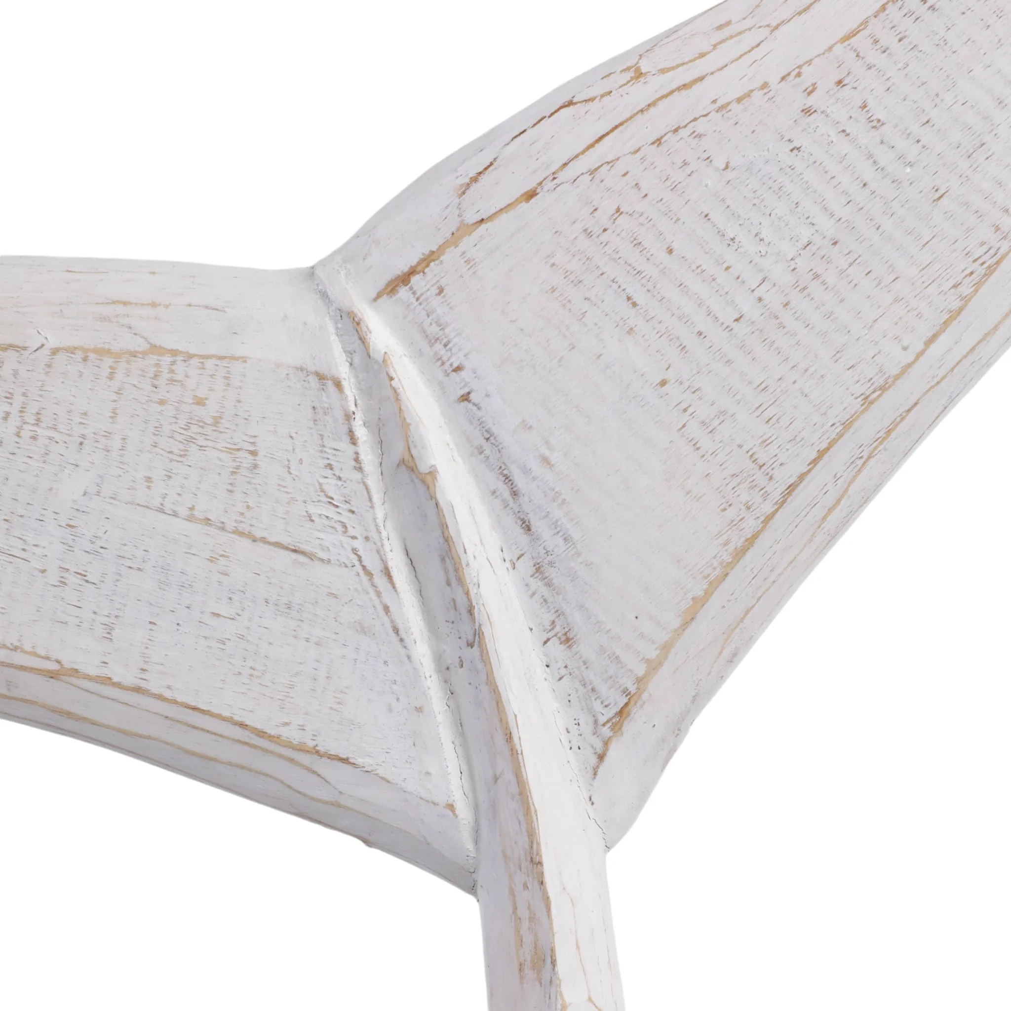 39" Wood Whale Tail Decor, Wht - Image 5