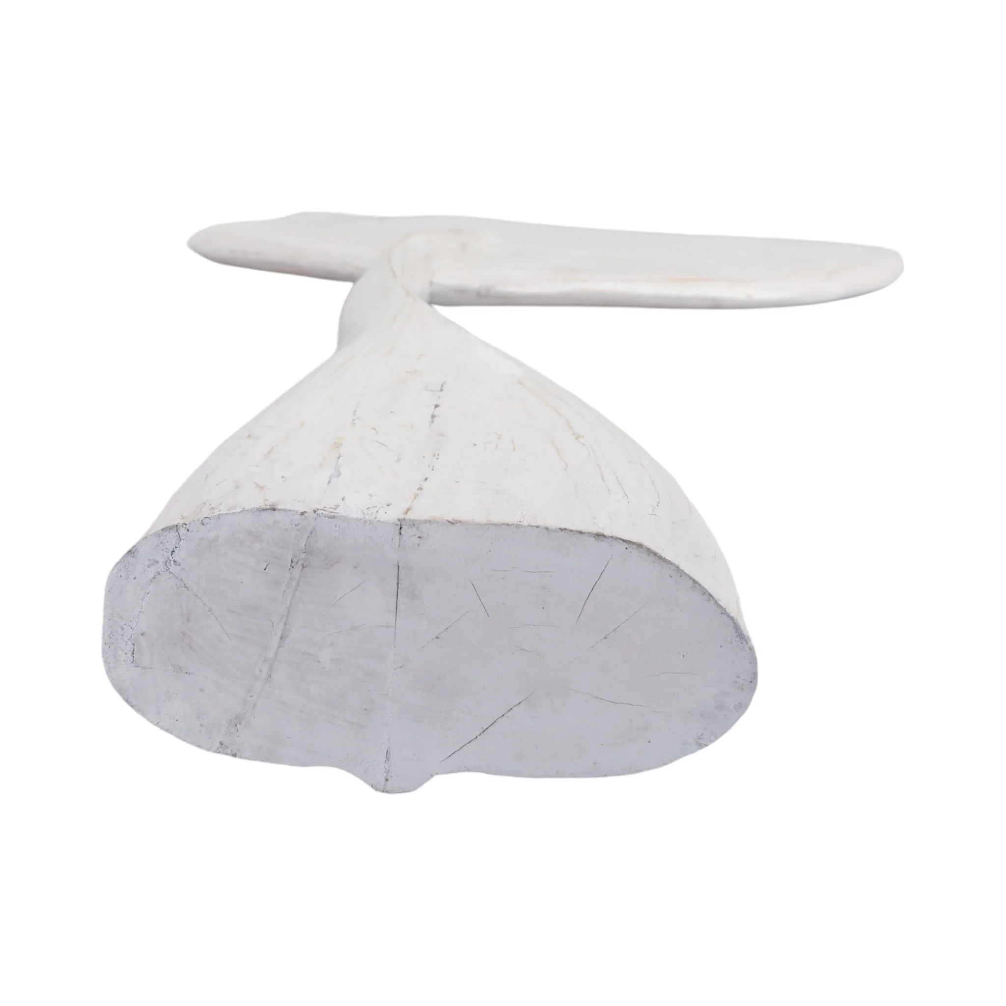 39" Wood Whale Tail Decor, Wht - Image 7
