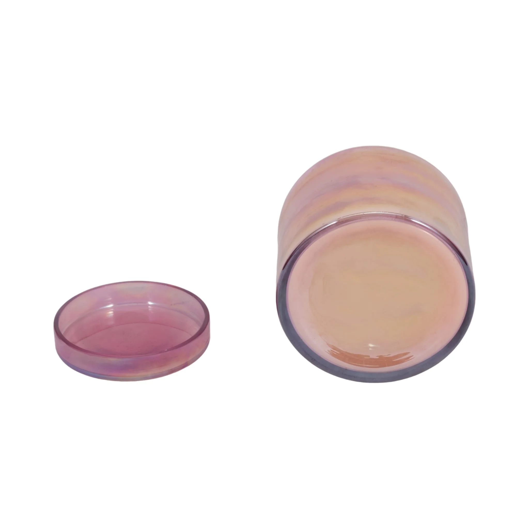 4" 21 Oz Jasmine Luster Lidded Candle, Pink - Image 7