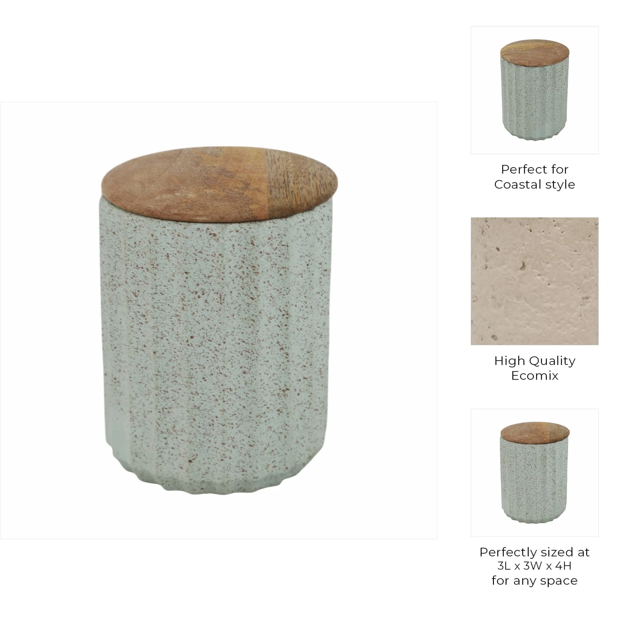 4" 6oz Wild Jasmine & Daisy Rdged Cndle W/lid,blu - Image 8