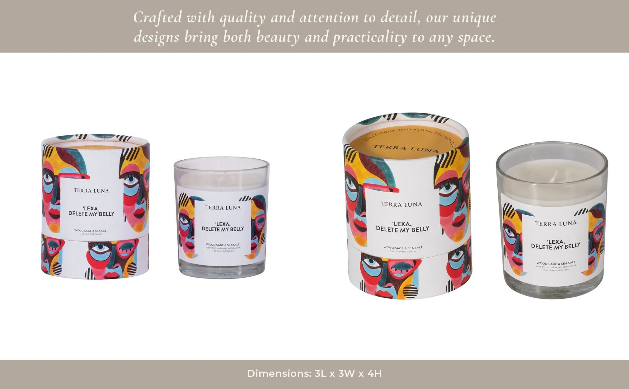 4" 7 Oz Delete My Belly Boxed Candle - Image 9