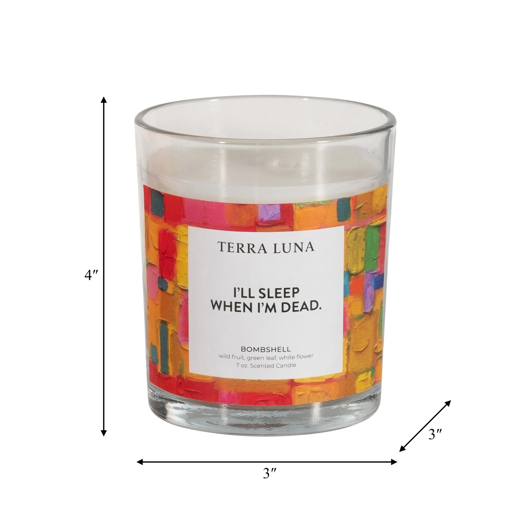 4" 7 Oz Sleep When Dead Boxed Candle - Image 7