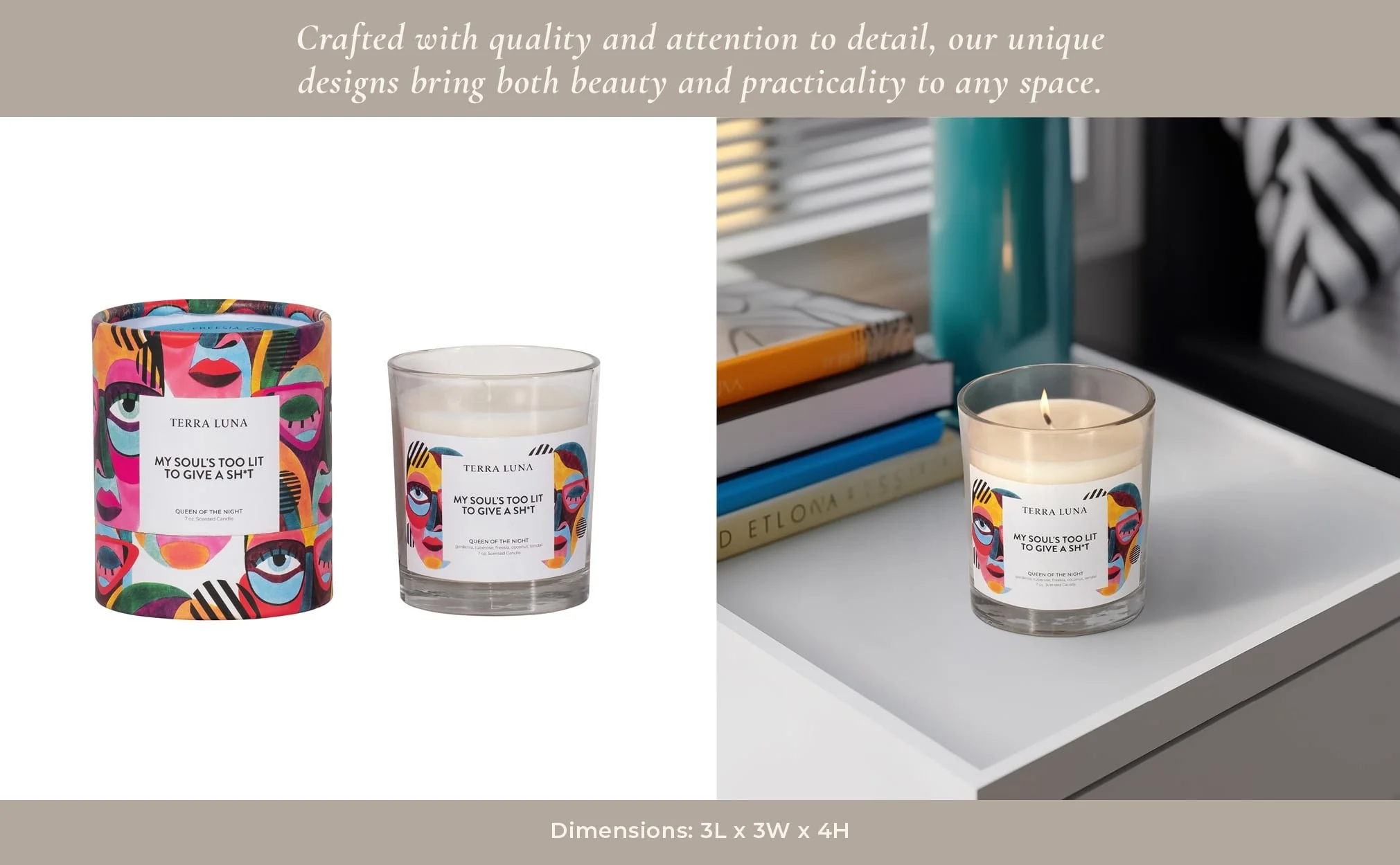 4" 7 Oz Too Lit Boxed Candle - Image 10