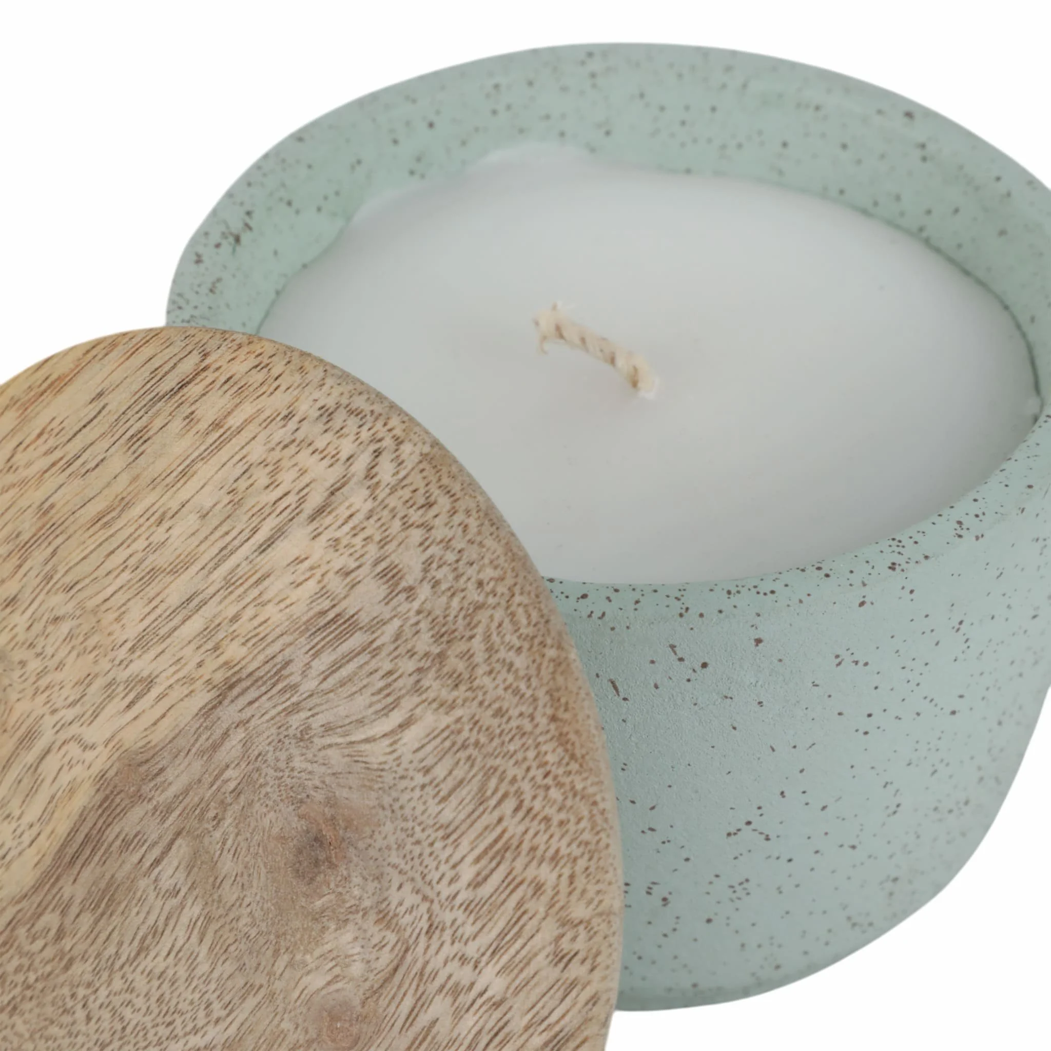 4" 7 Oz Wild Jasmine & Daisy Candle With Lid, Blue - Image 4