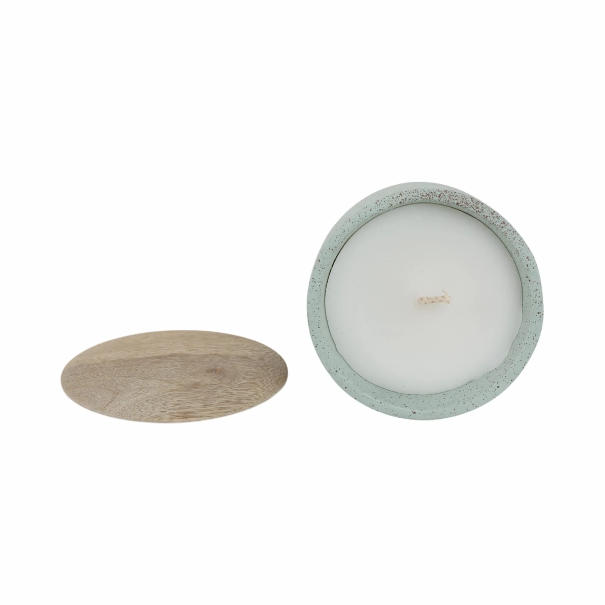 4" 7 Oz Wild Jasmine & Daisy Candle With Lid, Blue - Image 5