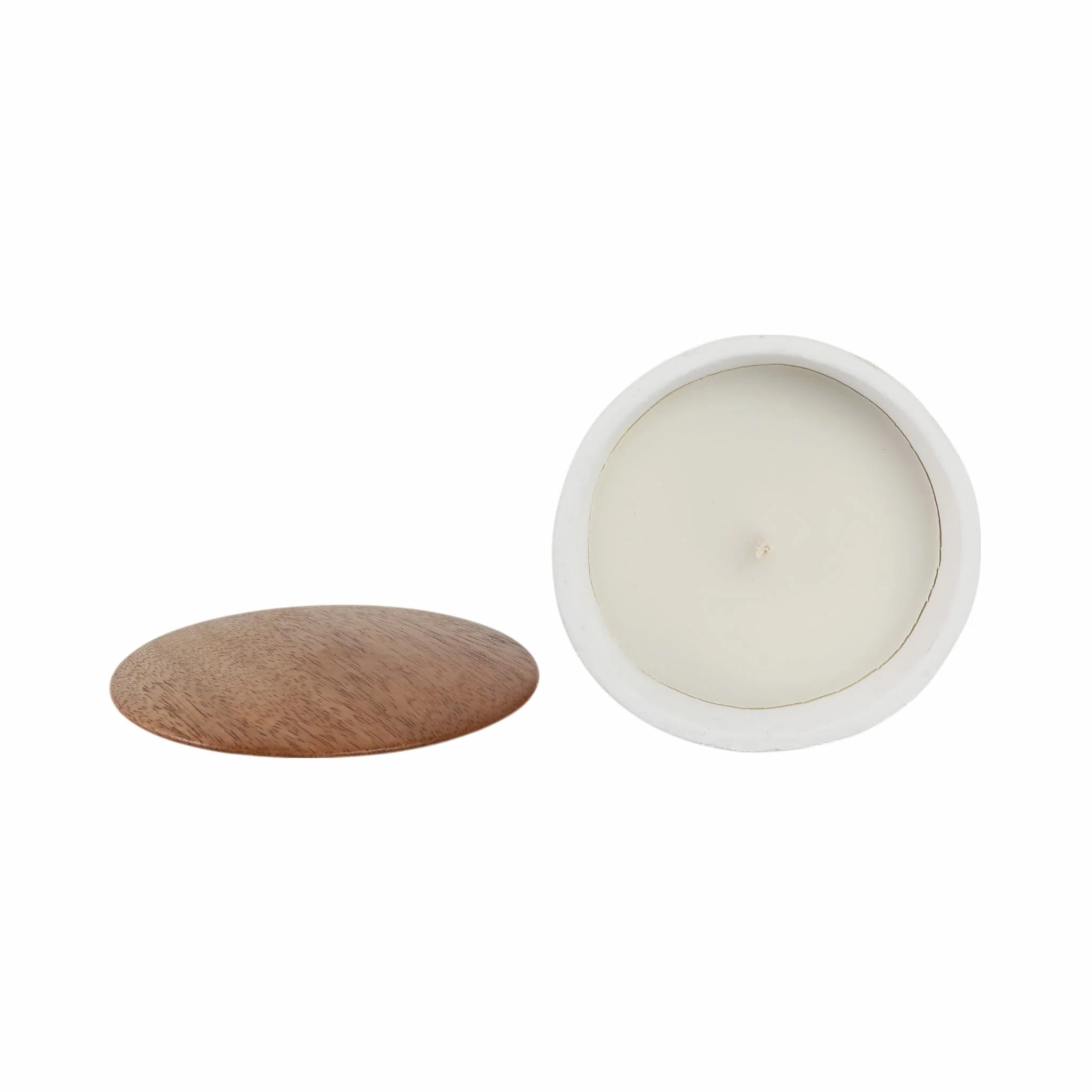4" 7 Oz Wild Jasmine & Daisy Candle With Lid, Wht - Image 5