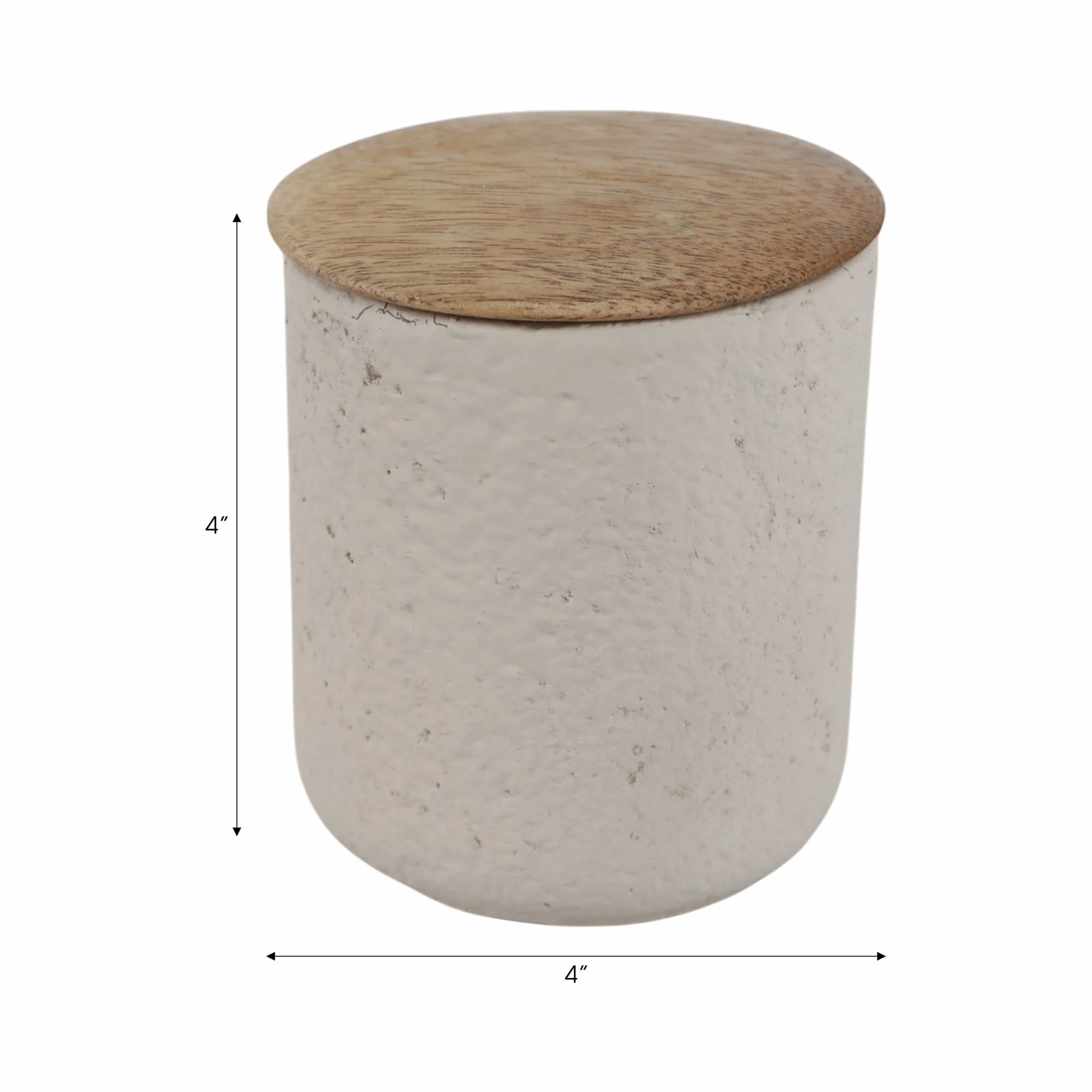 4" 9 Oz Eucalyptus & Sage Tall Cndle W/lid, Cream - Image 7