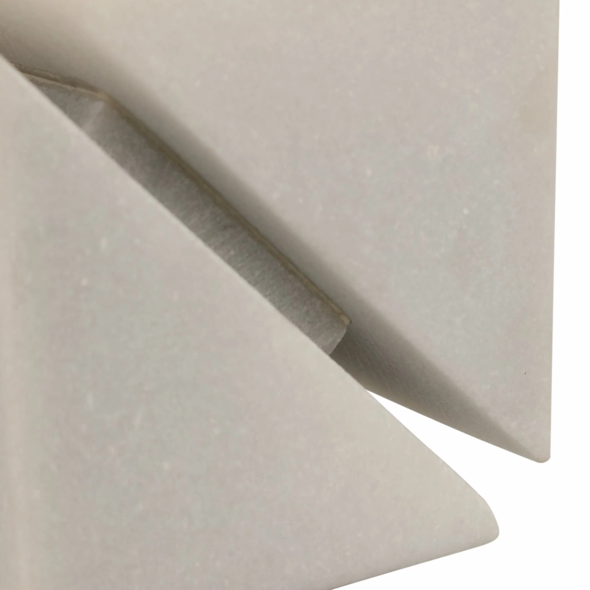4" Cut Marble Cube, White - Image 5