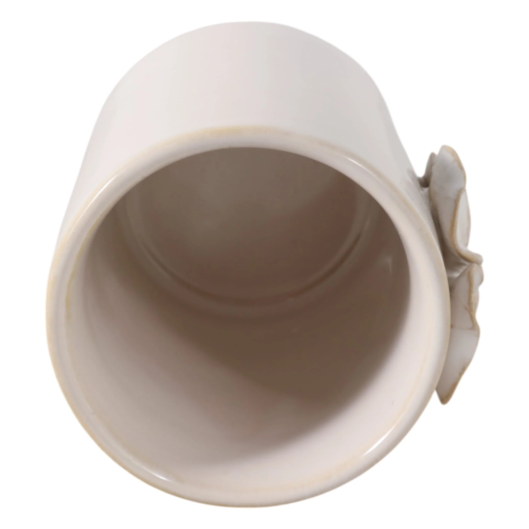 4" Flower Applique Pencil Cup, Ivory - Image 5