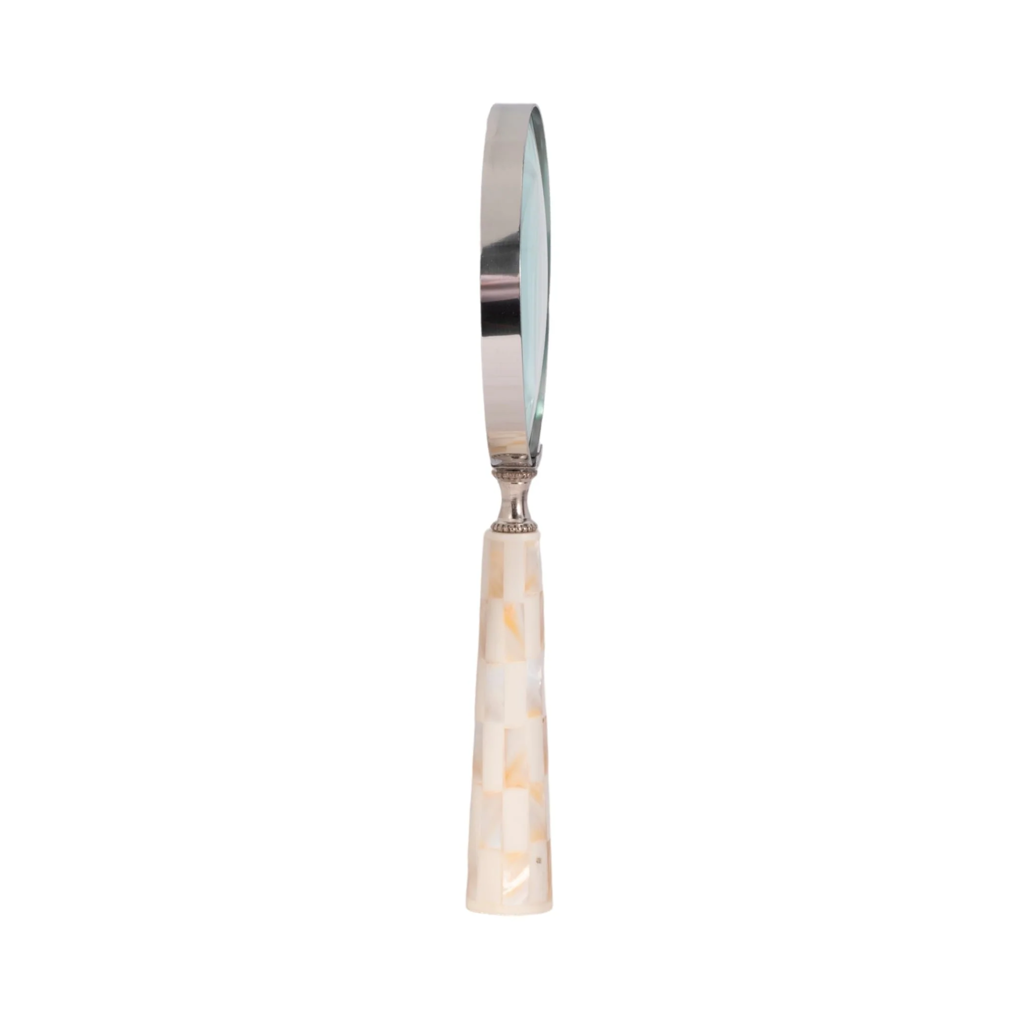 4" Mop Handle Magnifying Glass, Ivory - Image 3
