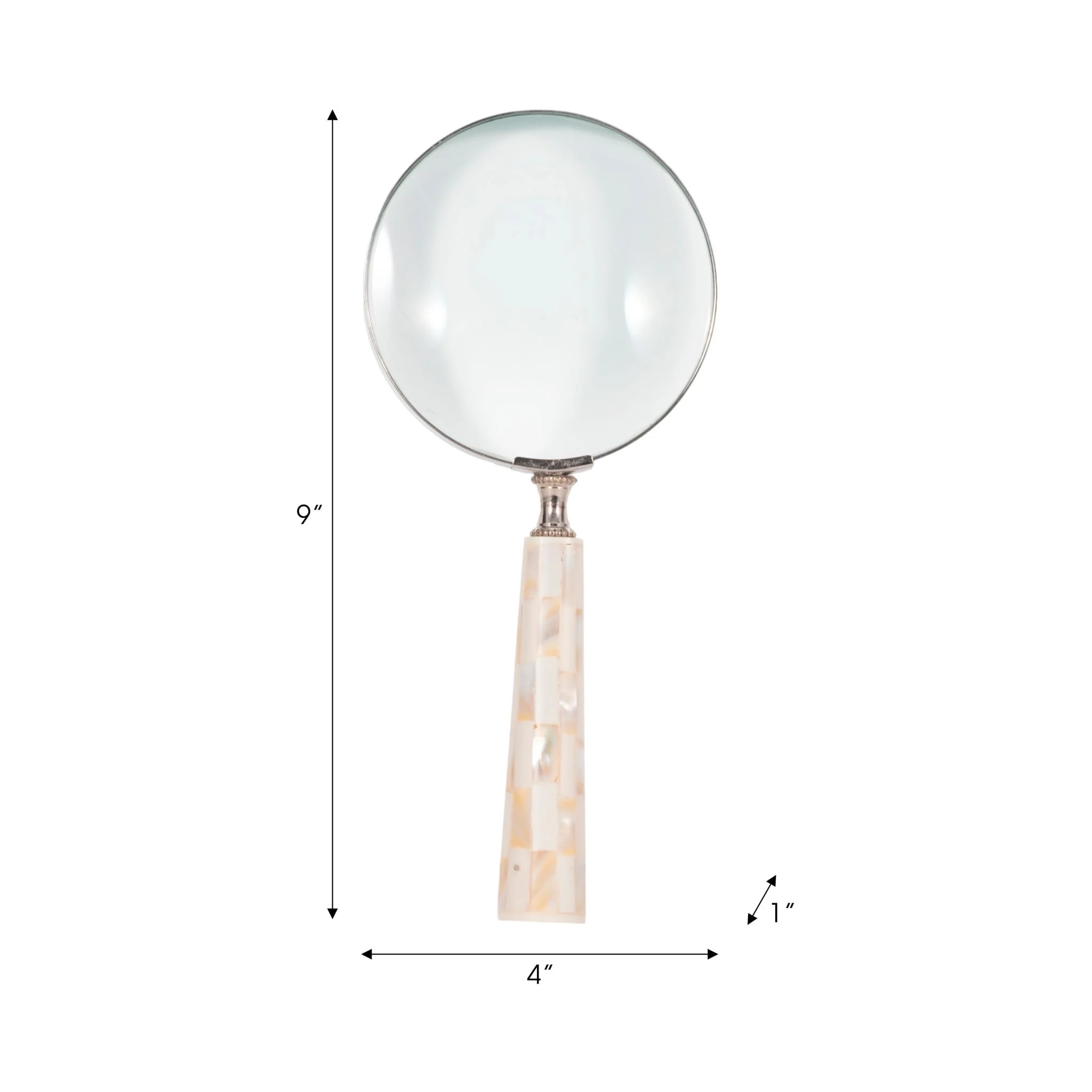 4" Mop Handle Magnifying Glass, Ivory - Image 6