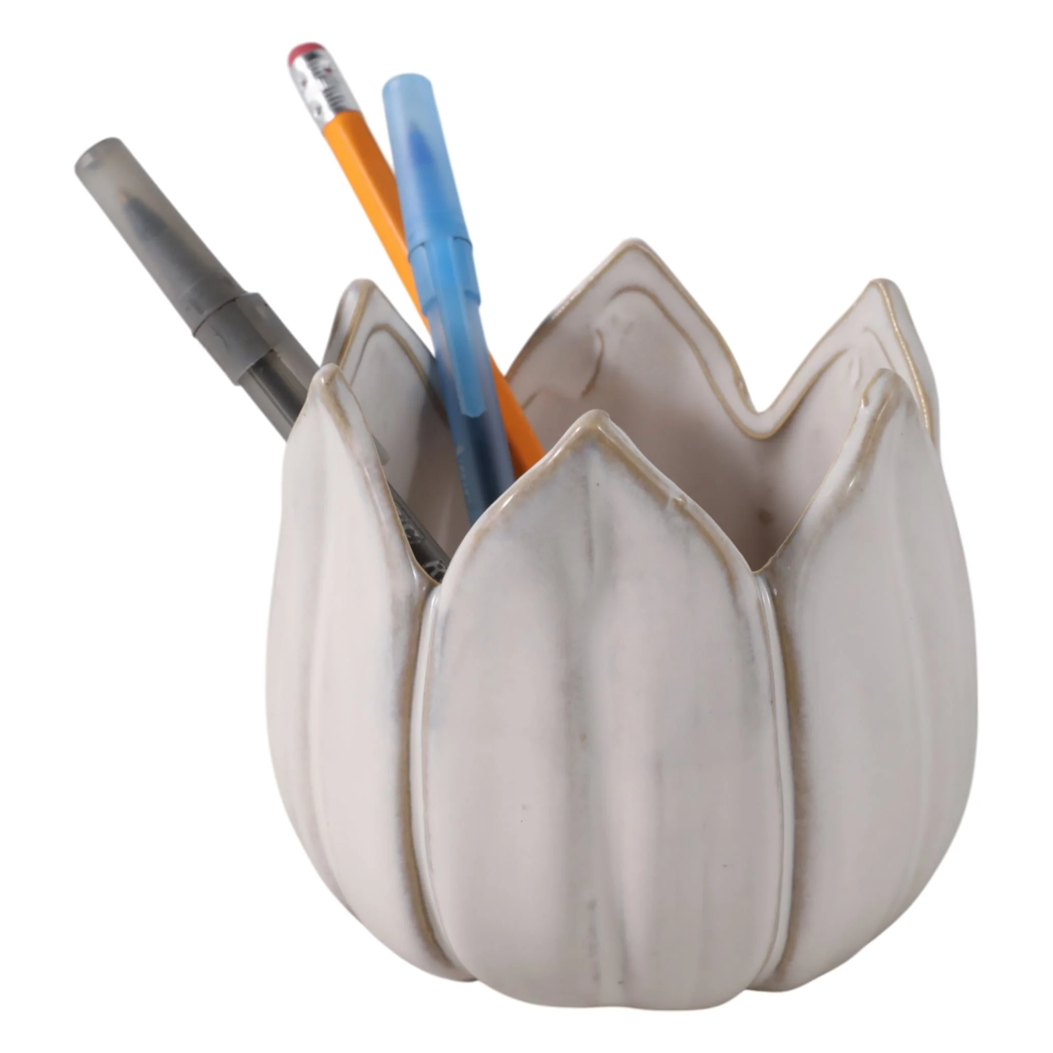 4" Tulip Pencil Cup, Ivory - Image 2