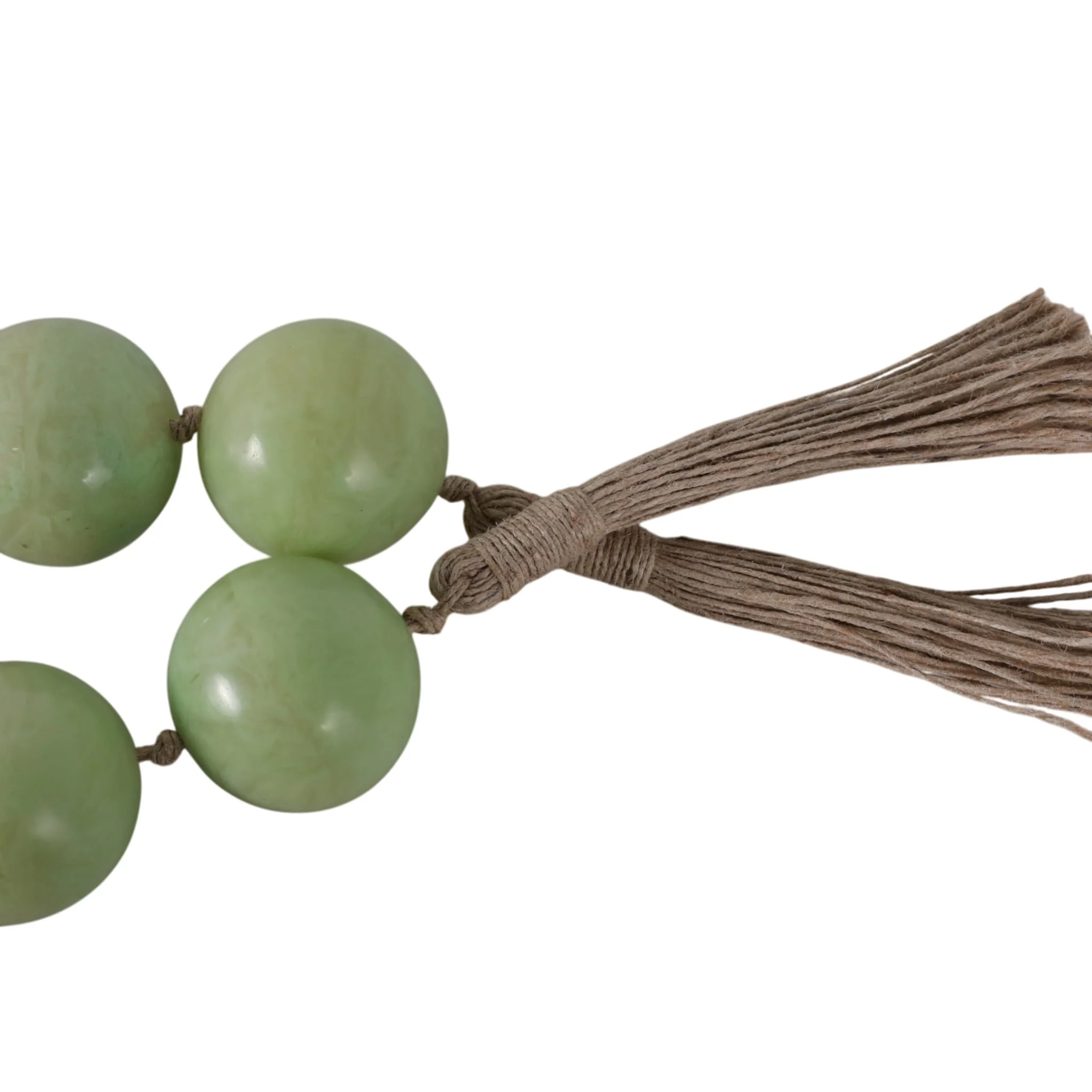 40'' Swirled 2" Resin Beaded Garland, Sage Green - Image 6