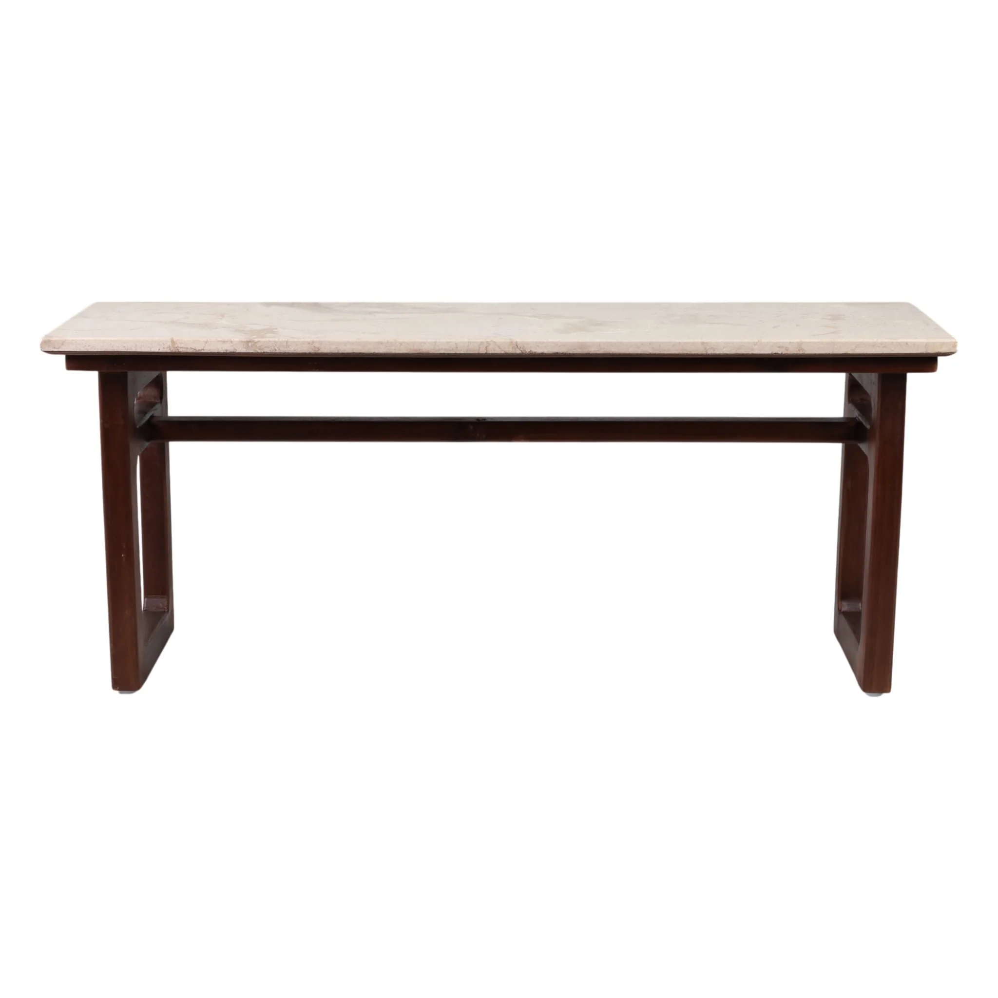 42" Bench W/ Marble Top, Multi - Image 2