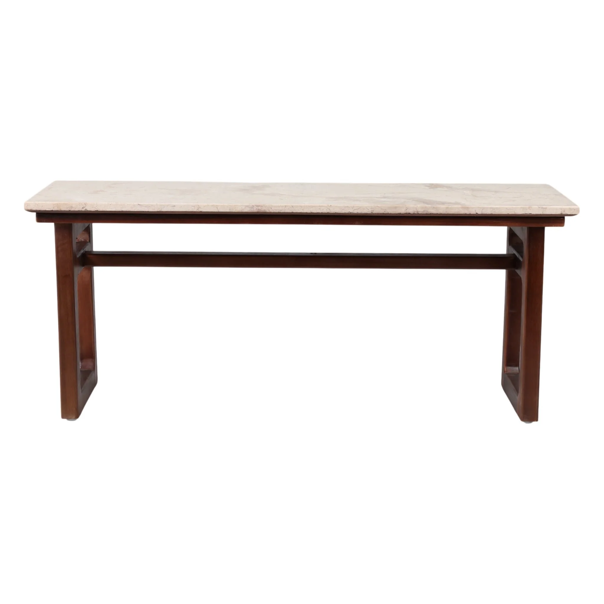 42" Bench W/ Marble Top, Multi - Image 4