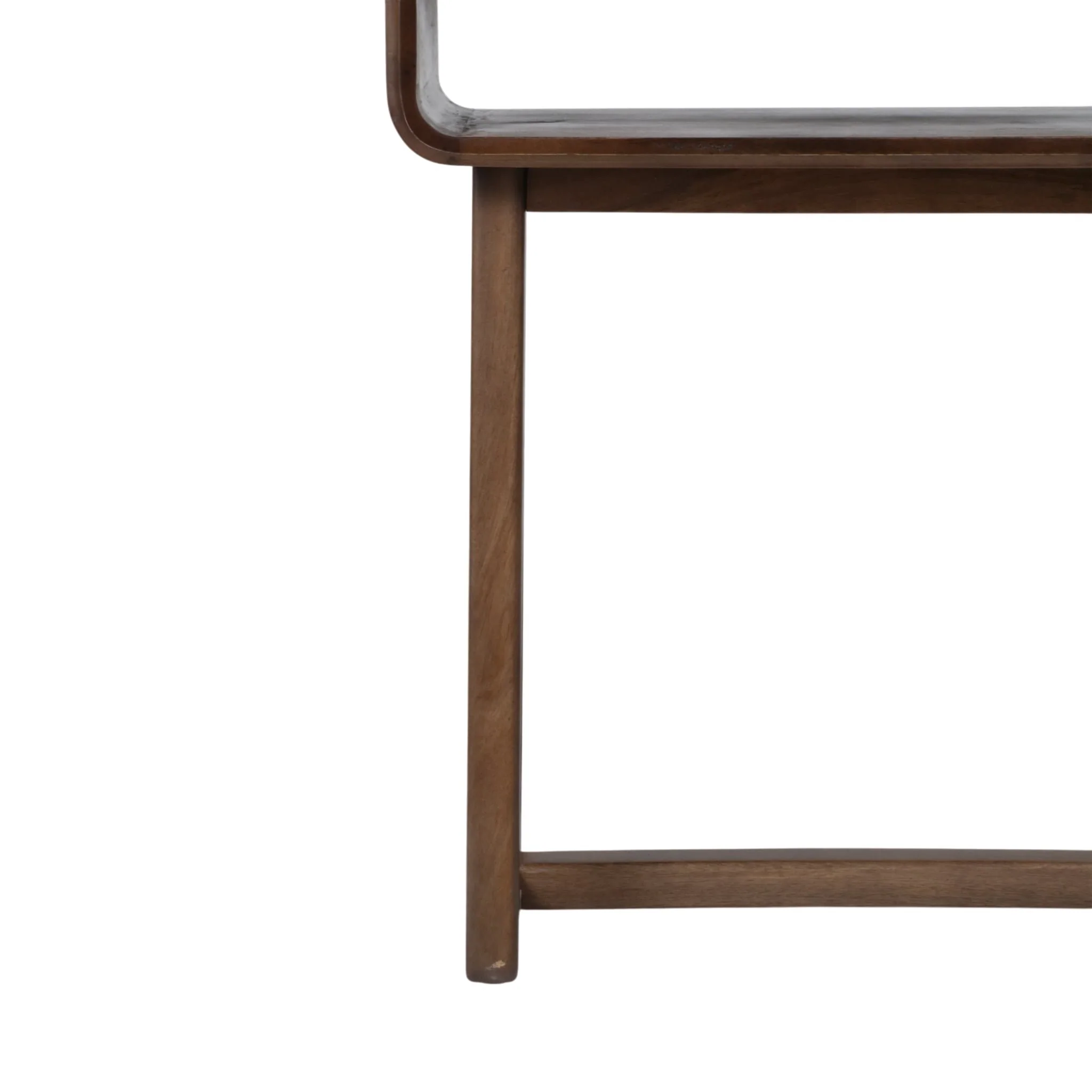42x30" Travertine Inlay Console Table, Brown - Image 5