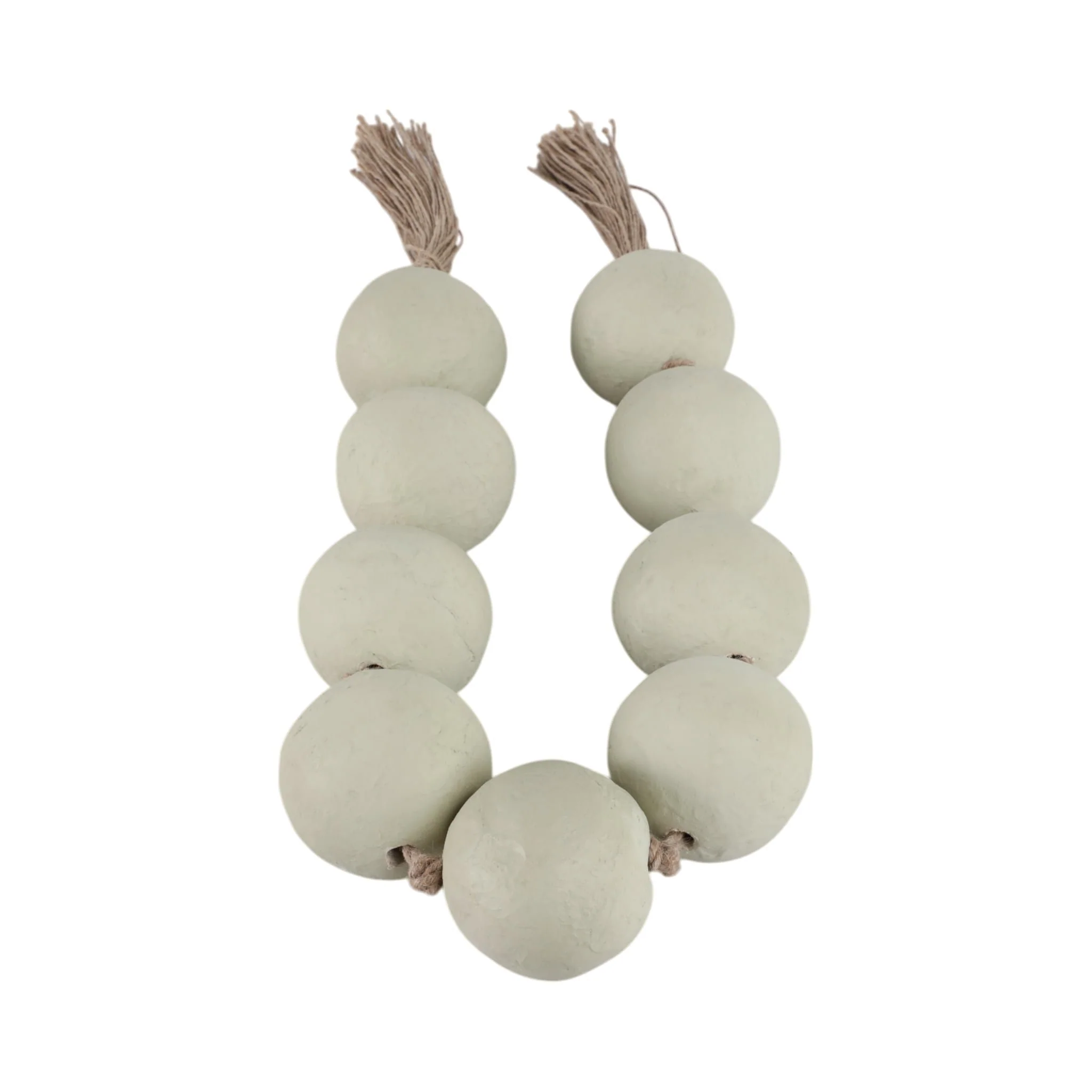 44x3" Ecomix Bead Garland, Sage Green - Image 3