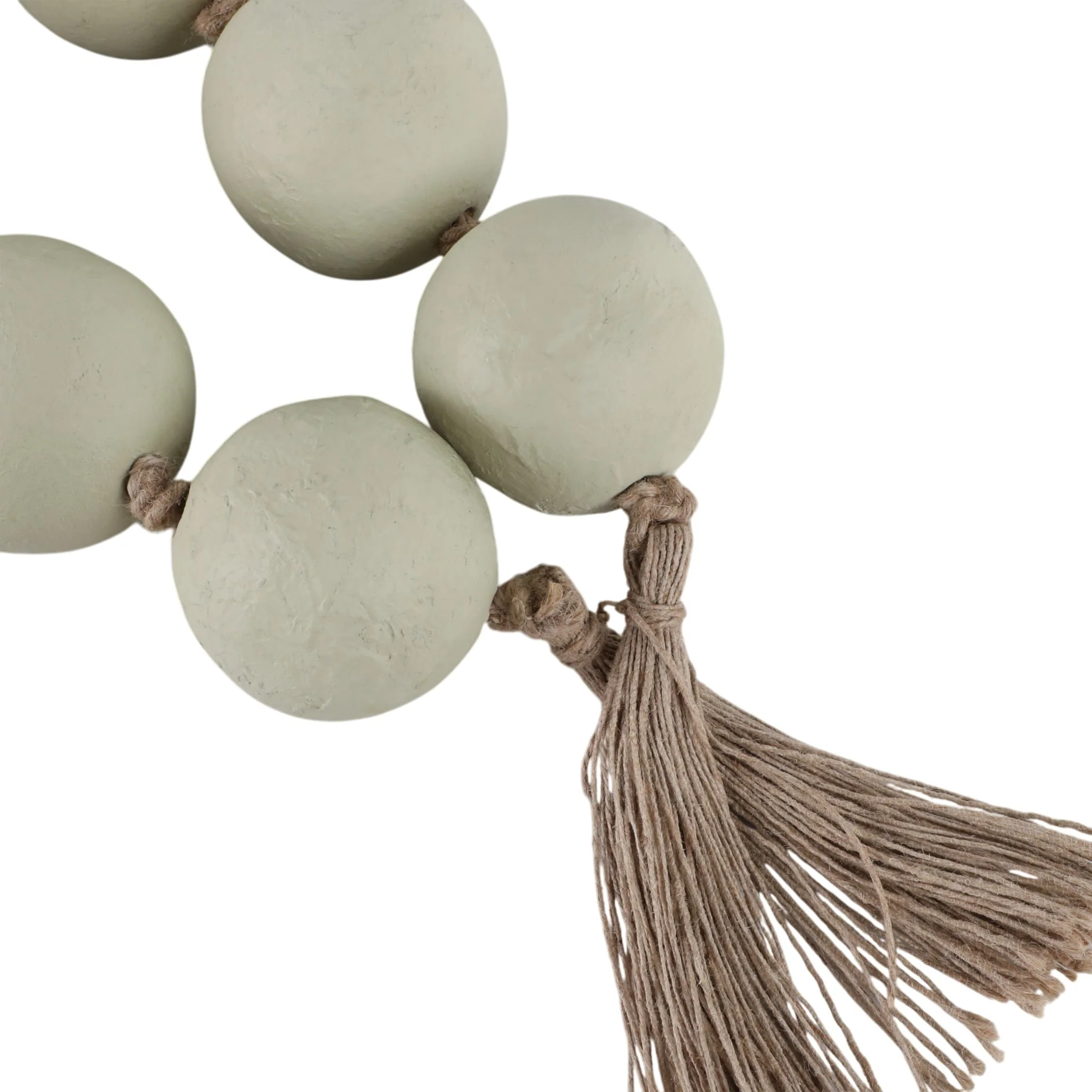 44x3" Ecomix Bead Garland, Sage Green - Image 5