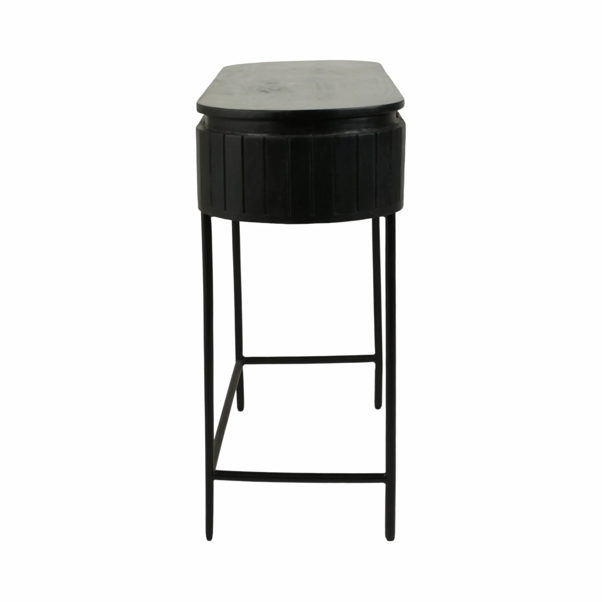 45x32 Ribbed Cabinet, Black - Image 3