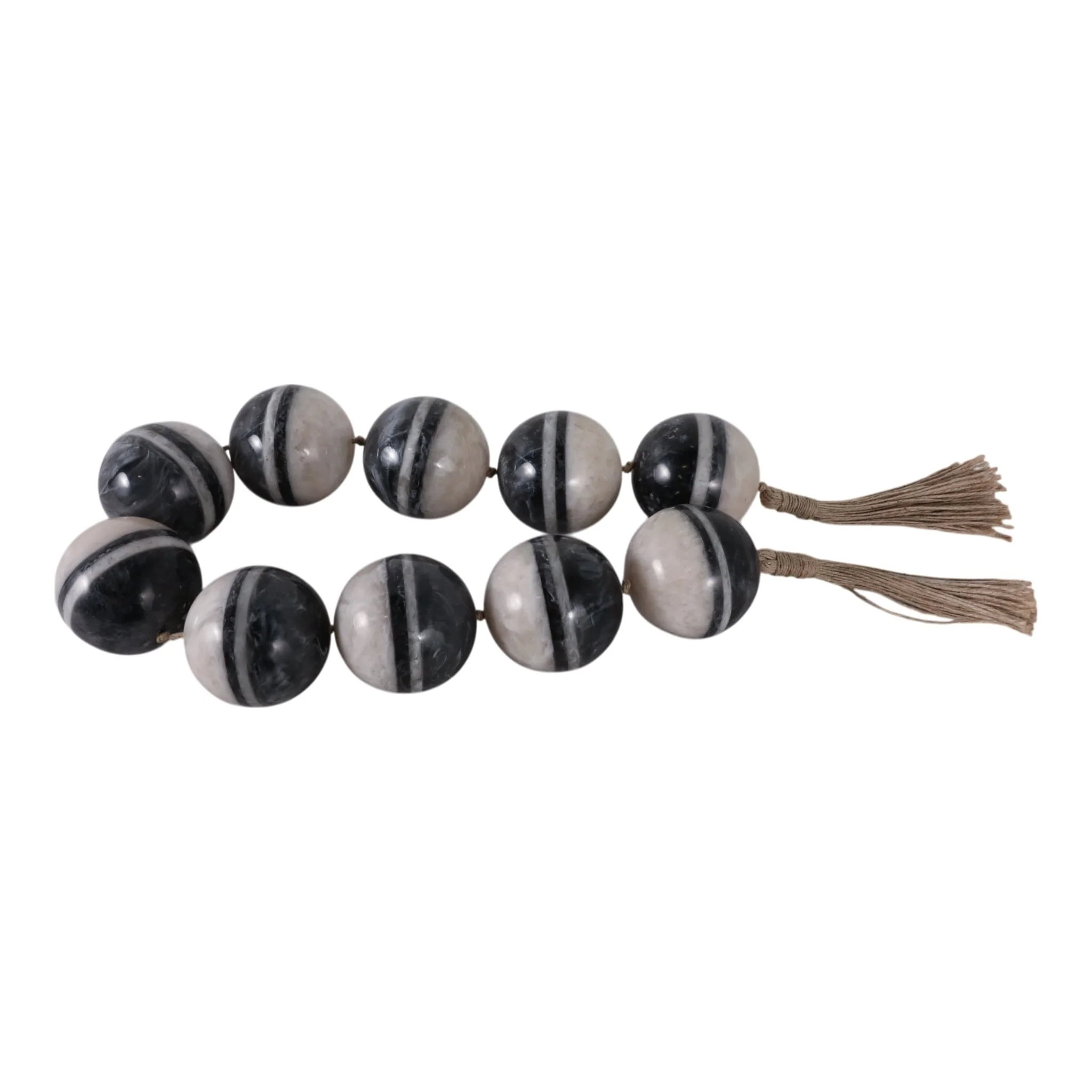 46"l 3" Swirled Bead Garland, Multi - Image 4