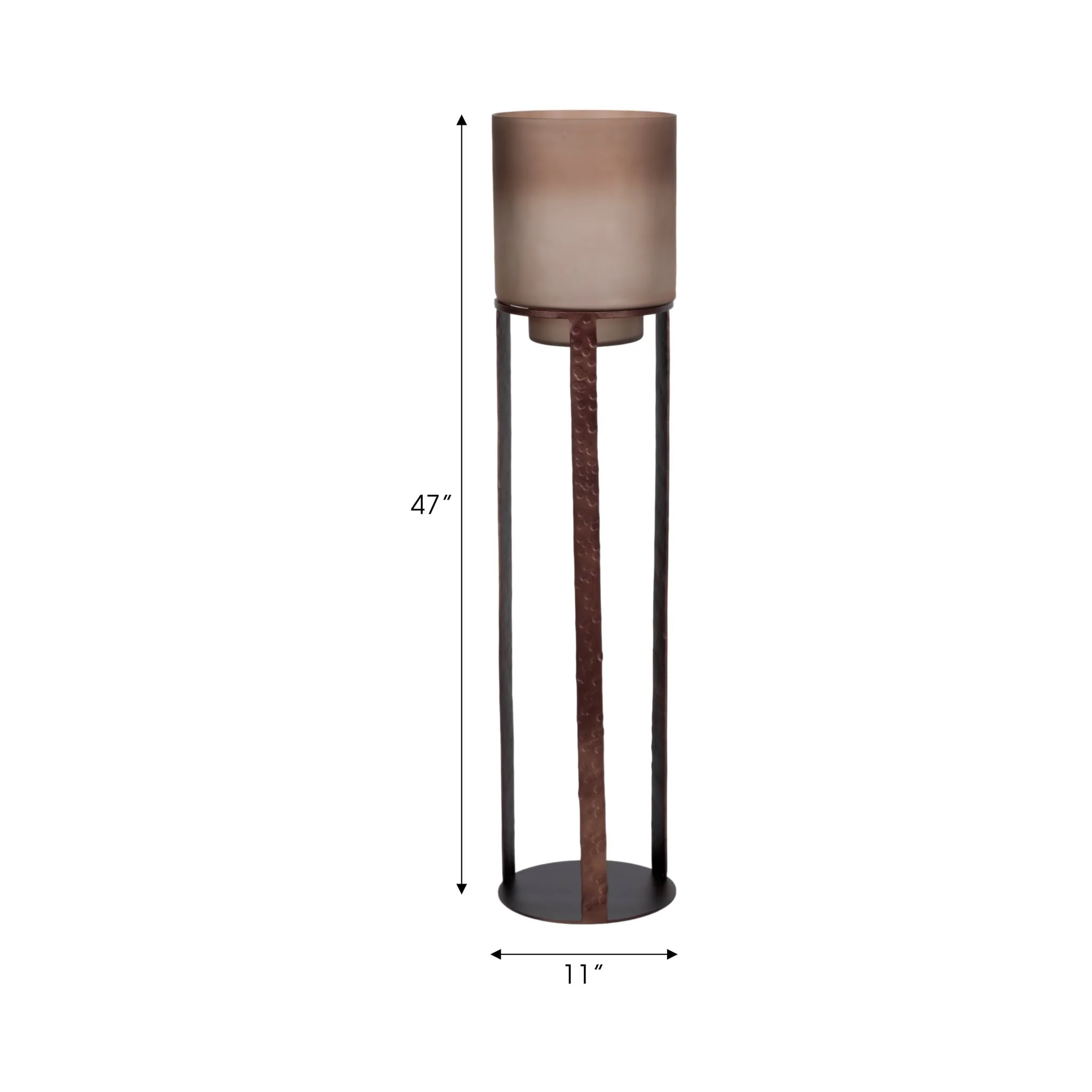 47" Lantern On Stand, Bronze - Image 7