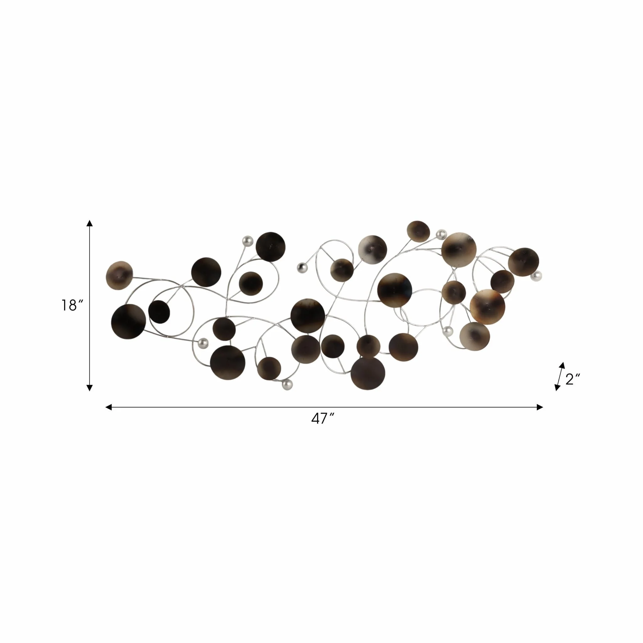 47" Small Discs Metal Wall Decor Multi - Image 7