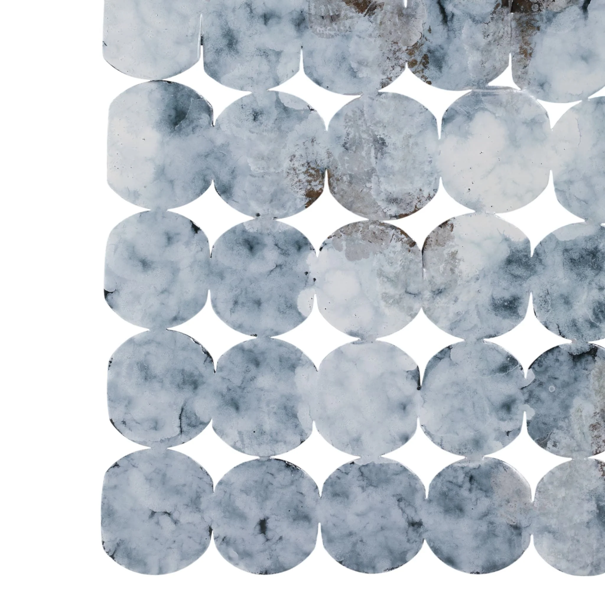 47x26" Metal Discs Wall D?cor, Blue Multi - Image 4