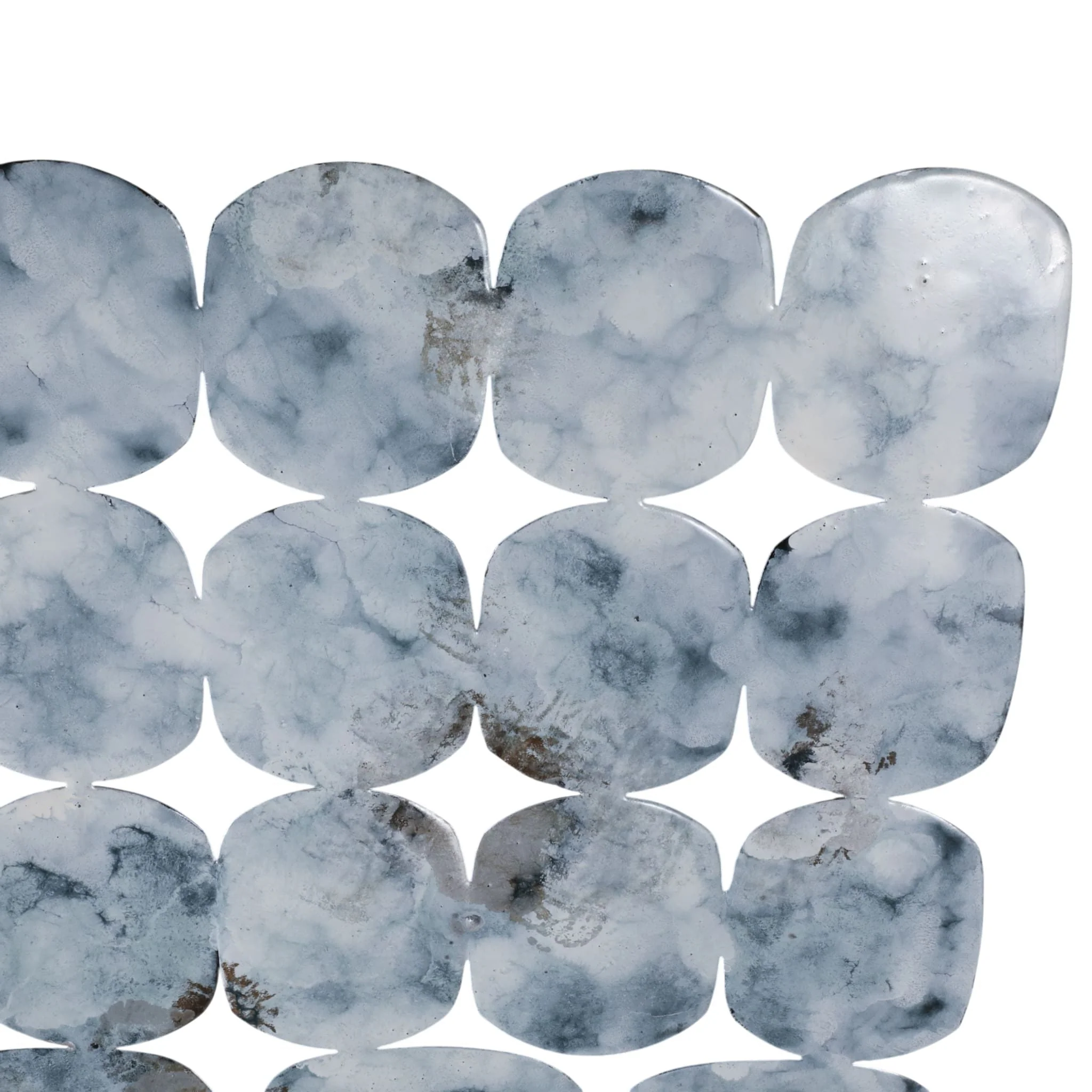 47x26" Metal Discs Wall D?cor, Blue Multi - Image 5