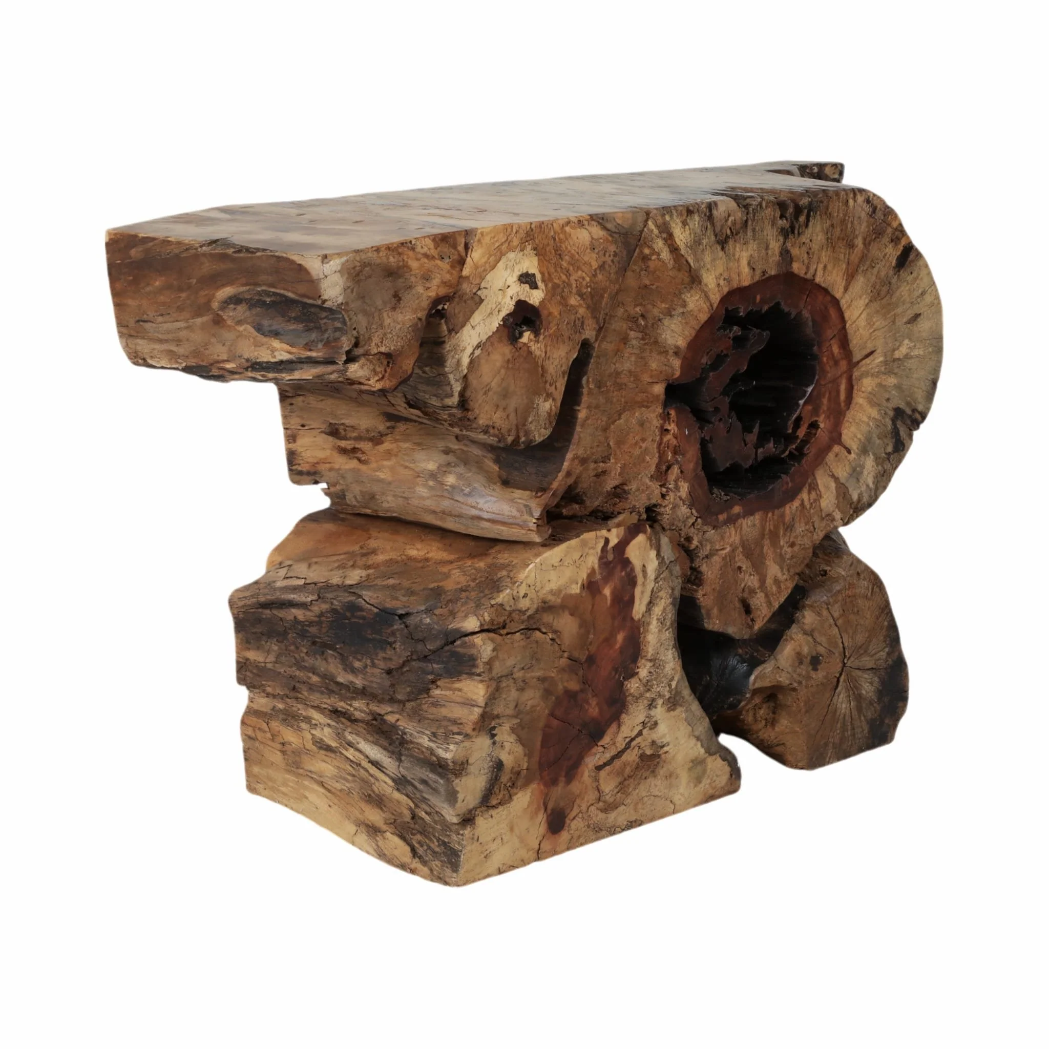 47x30 Exposed Root Console Table, Natural - Image 2